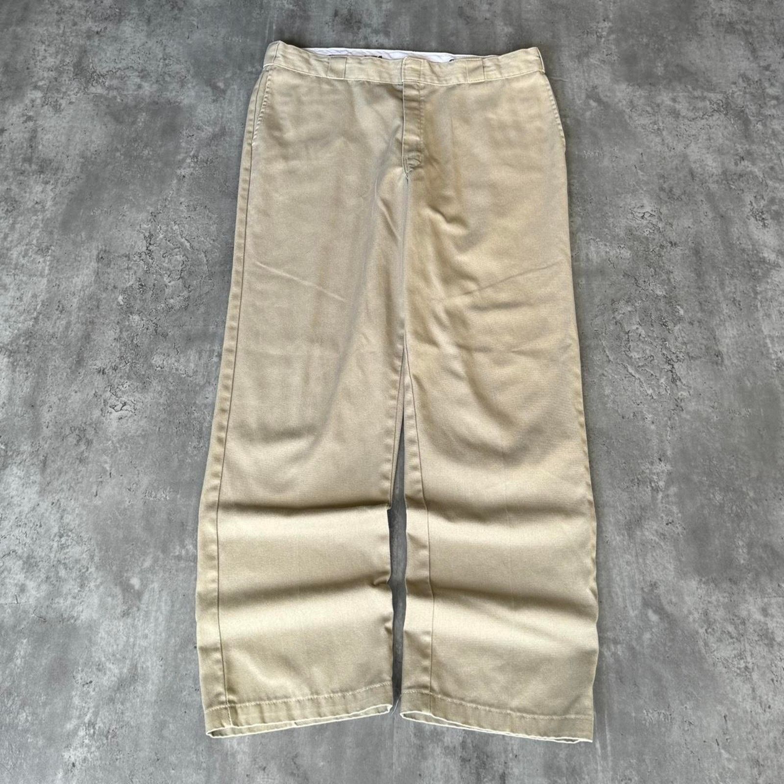 Carhartt × Dickies × Vintage Vintage Y2K Dickies Cream Grunge Opium Casual Chino Pants Size US 38 / EU 54 - 1 Thumbnail