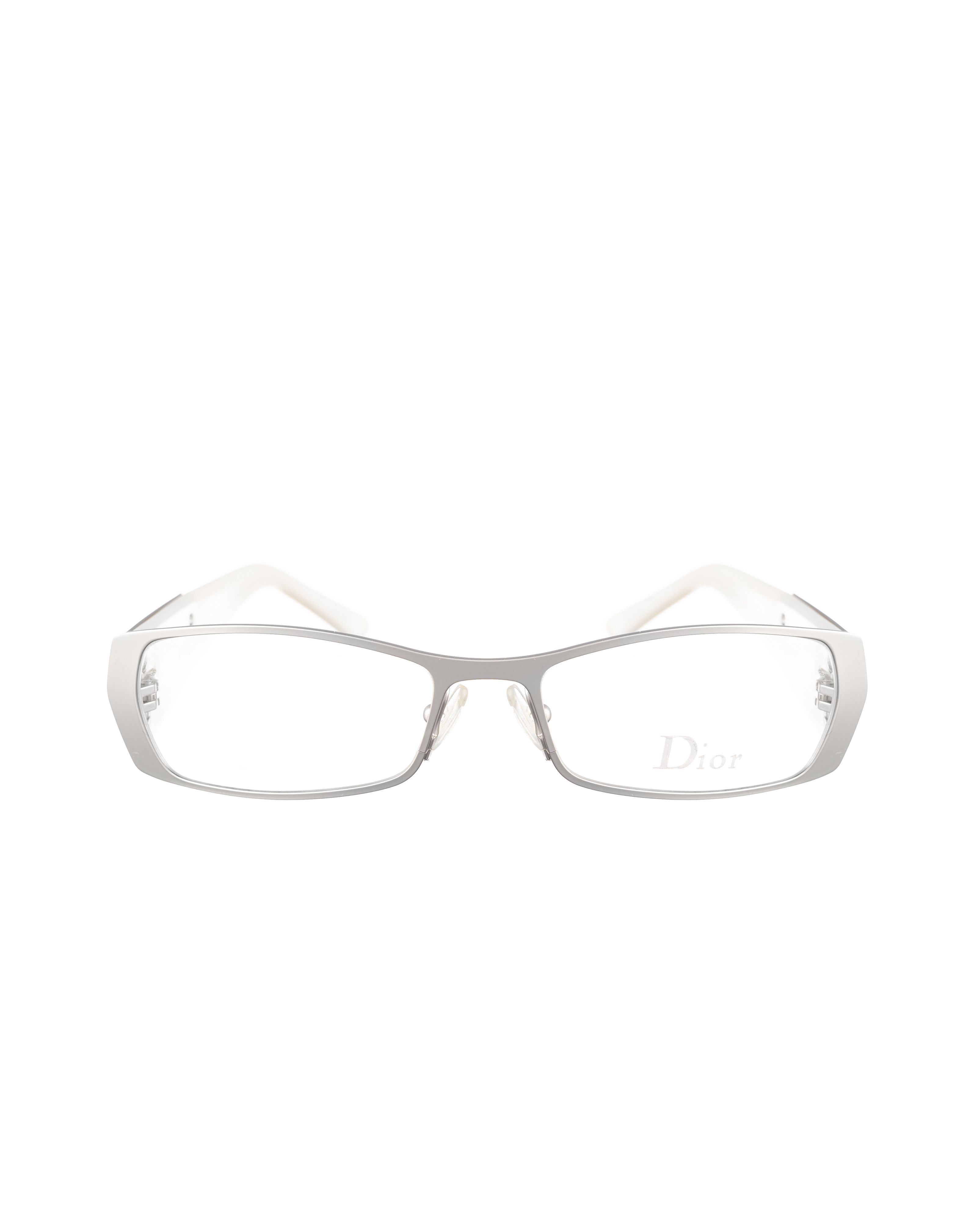 Dior Dior 00s Light Silver Pearl Glasses with Big Logo Size ONE SIZE - 3 Thumbnail