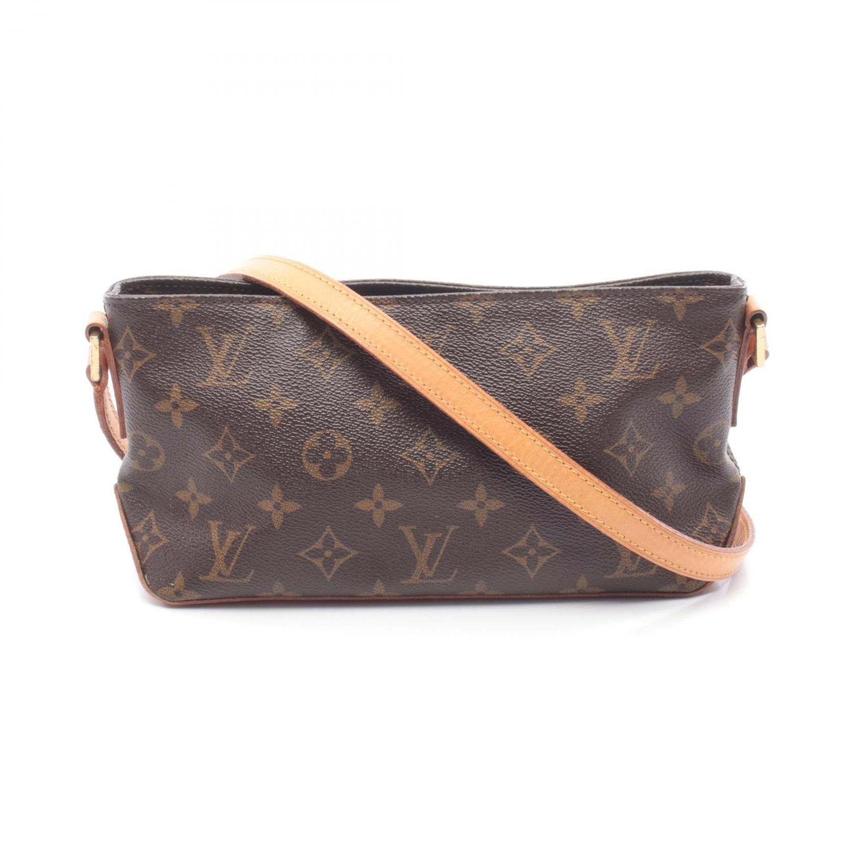 Louis Vuitton Louis Vuitton Louis Vuitton Trotter Monogram Coated Canvas Shoulder Bag Textile Shoulder Bag M51240 DUTY FREE for USA Size ONE SIZE - 1 Thumbnail