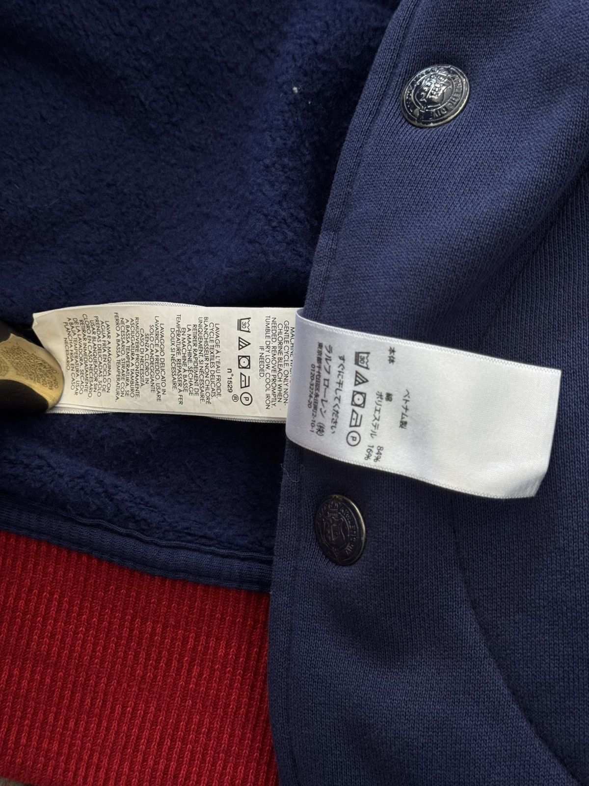 Designer × Polo Ralph Lauren × Vintage POLO RALPH LAUREN FOOTBALL RARE VARSITY JACKET Size US XL / EU 56 / 4 - 11 Thumbnail
