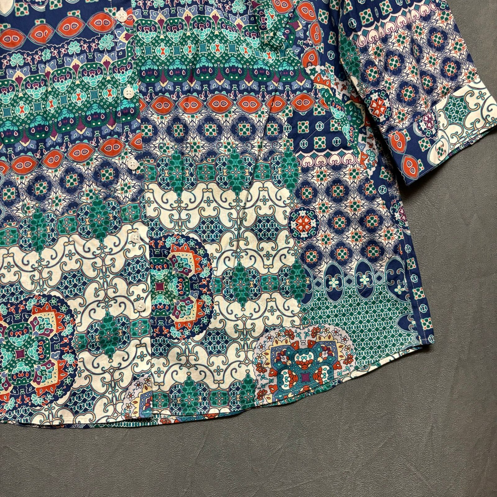 Chicos Chico Button Down Blouse Hippie Boho No Iron Size 2 US 12/14 Size XL / US 12-14 / IT 48-50 - 3 Thumbnail