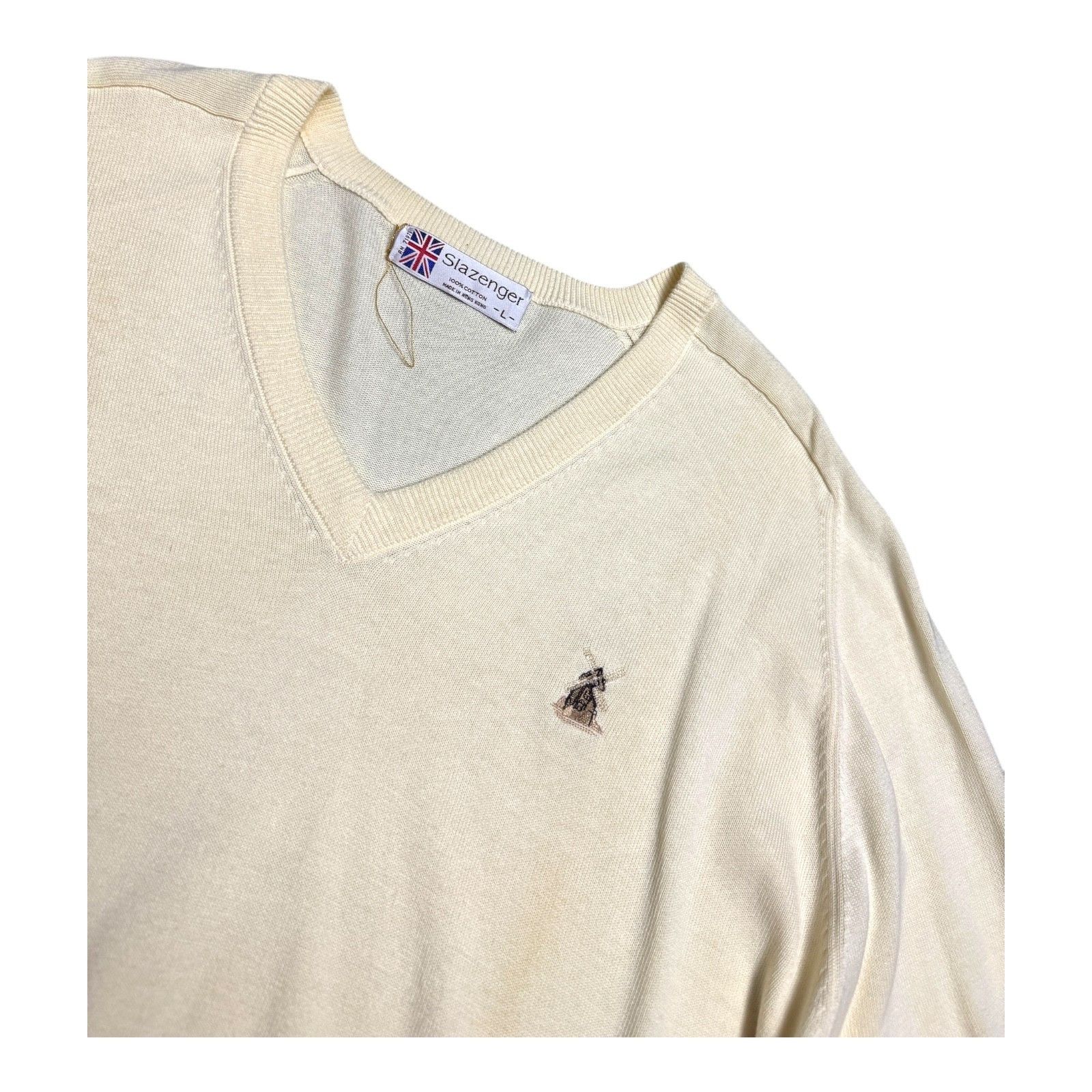 Other SLAZENGER Vintage 90s Casual Knit Preppy Sweater Large Size US L / EU 52-54 / 3 - 2 Thumbnail