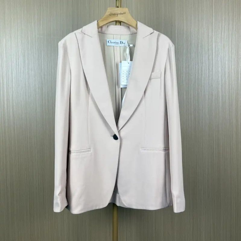 Dior Dior Light Pink Silk Women's Cardigan 0089 Size M / US 6-8 / IT 42-44 - 1 Thumbnail