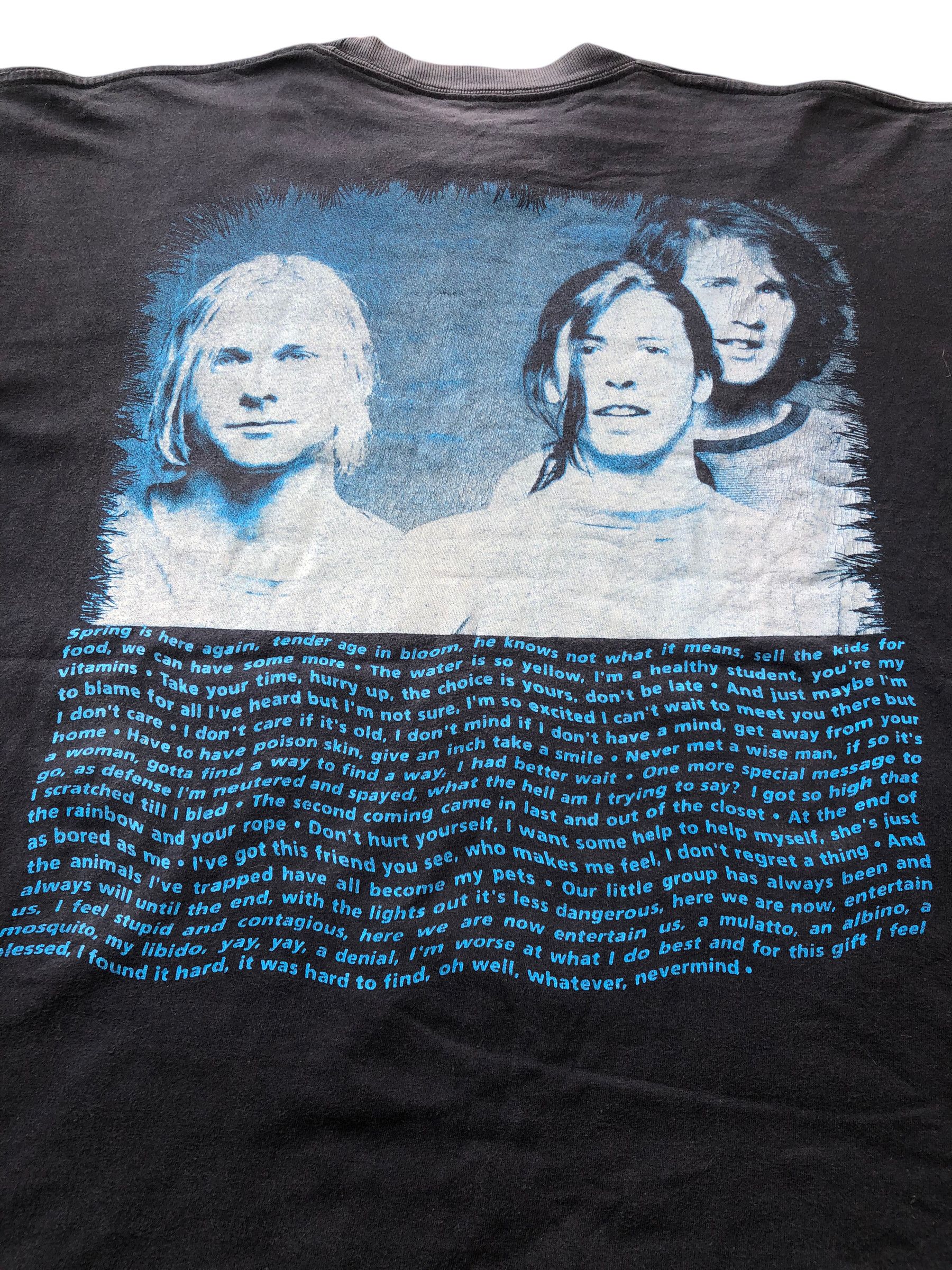Band Tees 🔥Vintage 90s NIRVANA Nevermind KURT COBAIN Grunge T-Shirt Size US XL / EU 56 / 4 - 7 Thumbnail