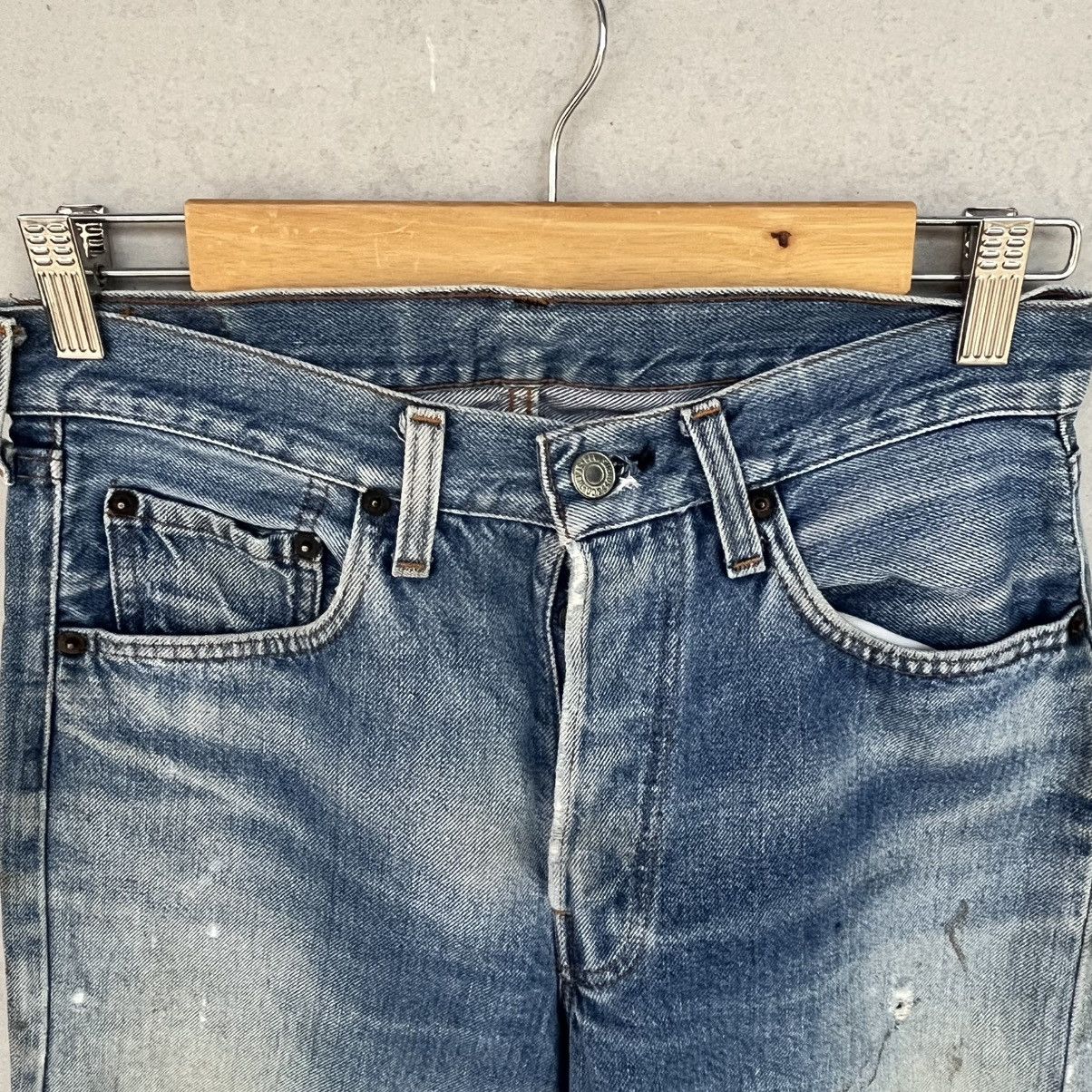 Other Vintage Levi's 501 Blue Jeans Paint Splatter Size S W18 S30 Size US 26 / EU 42 - 7 Thumbnail
