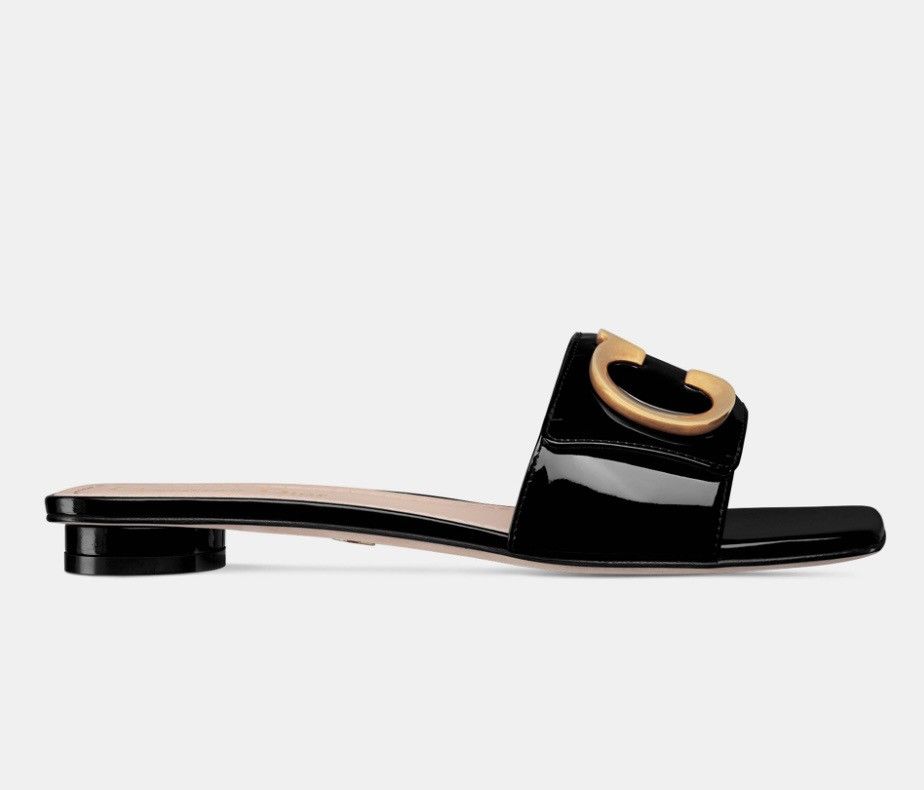 Dior Dior C'EST DIOR SLIDE Black Patent Calfskin Size US 9 / IT 39 - 2 Thumbnail