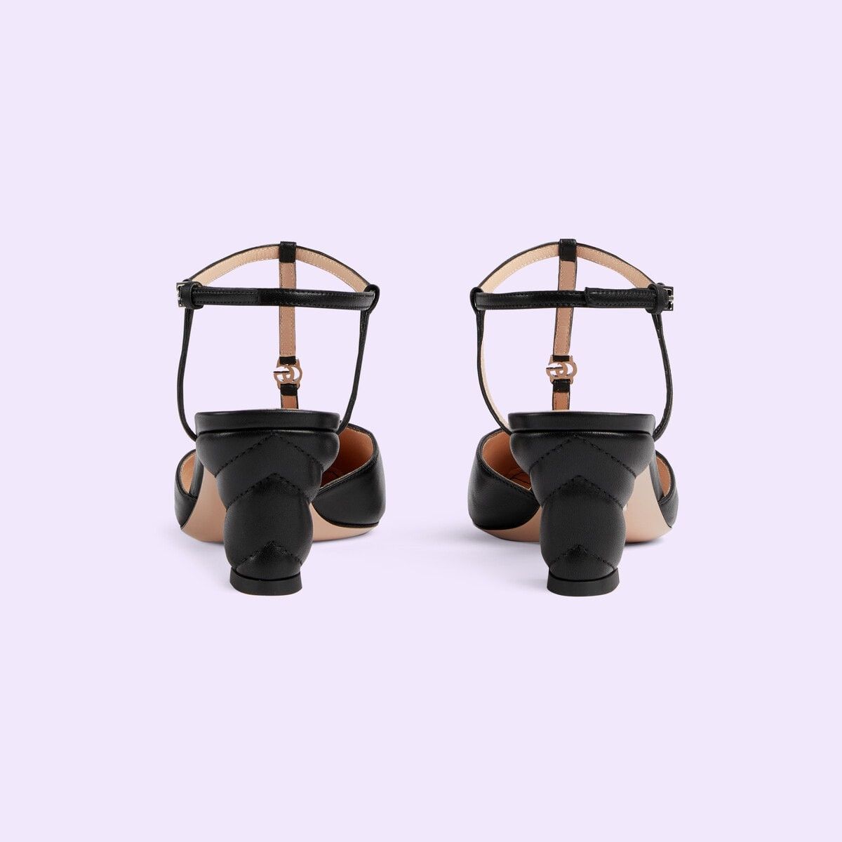 Gucci o1s1wg110125 Double G Slingback Pumps in Black Size US 8.5 / IT 38.5 - 3 Thumbnail
