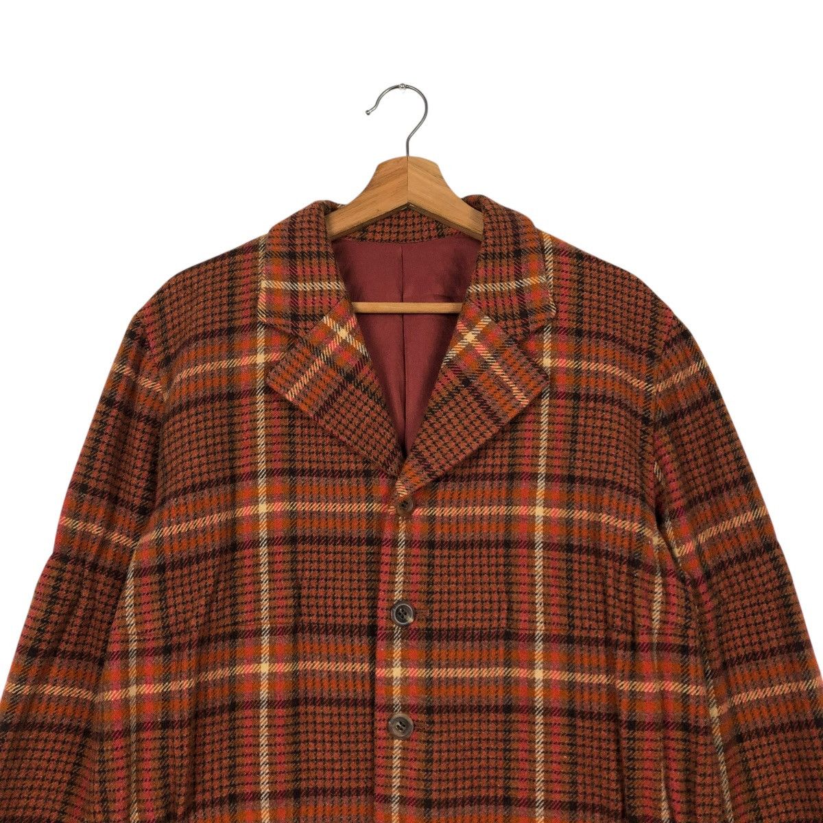 Issey Miyake 🔥VINTAGE ISSEY MIYAKE WOOL CHORE JACKET TARTAN DESIGN Size US M / EU 48-50 / 2 - 5 Thumbnail