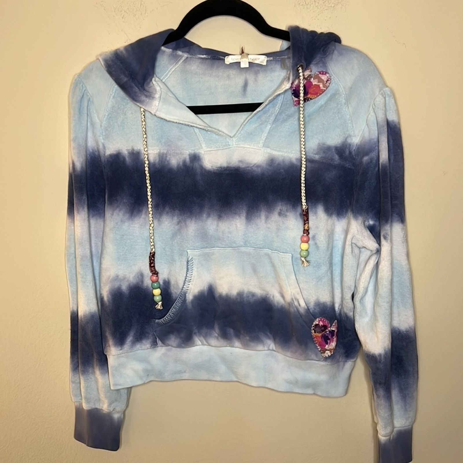 LoveShackFancy LoveShackFancy Kirby Hoodie Sweater- Blue Wave Size S Size S / US 4 / IT 40 - 4 Thumbnail