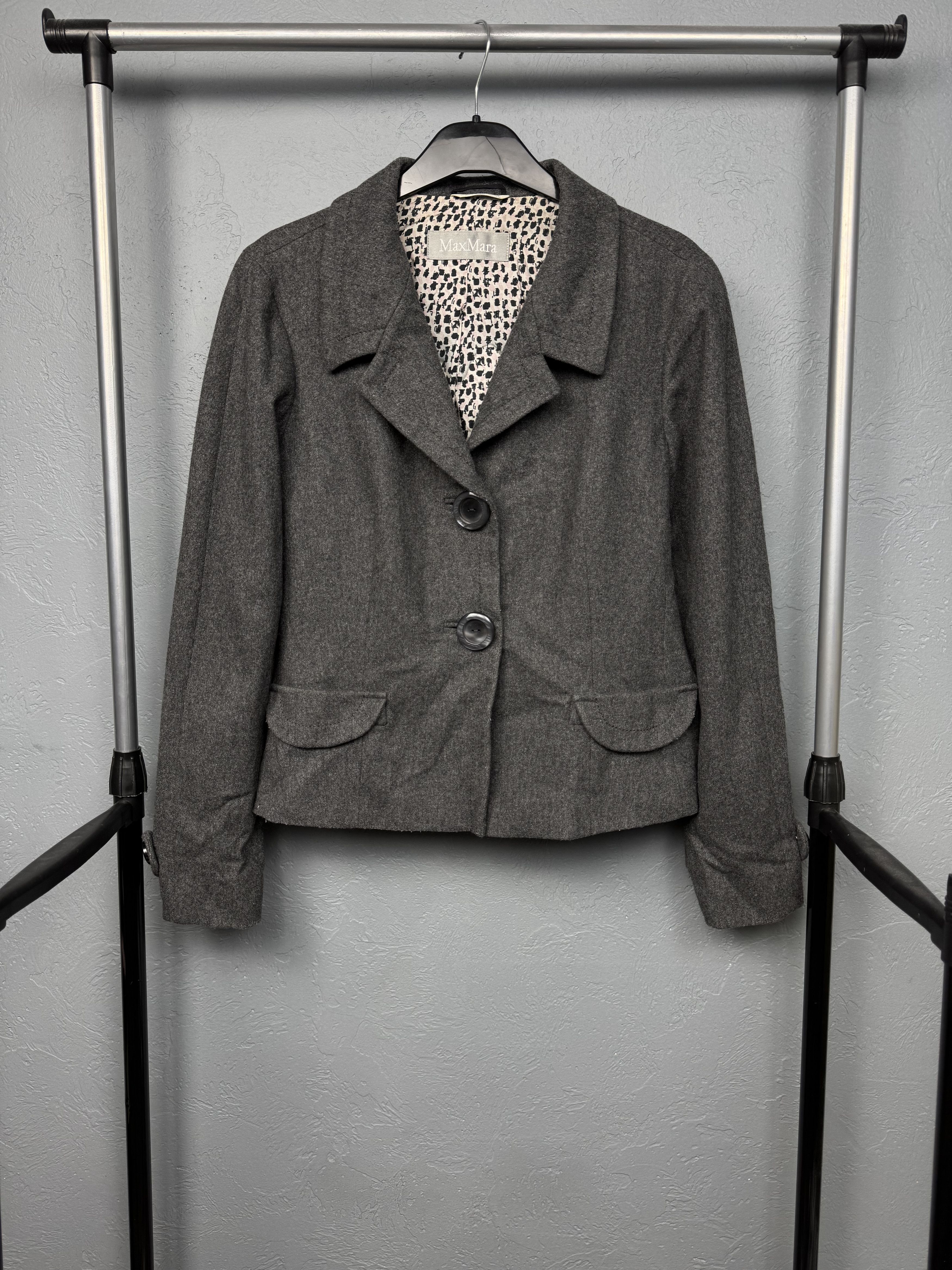 Max Mara Max Mara Womens Wool Blazer Jacket Size XL / US 12-14 / IT 48-50 - 1 Thumbnail