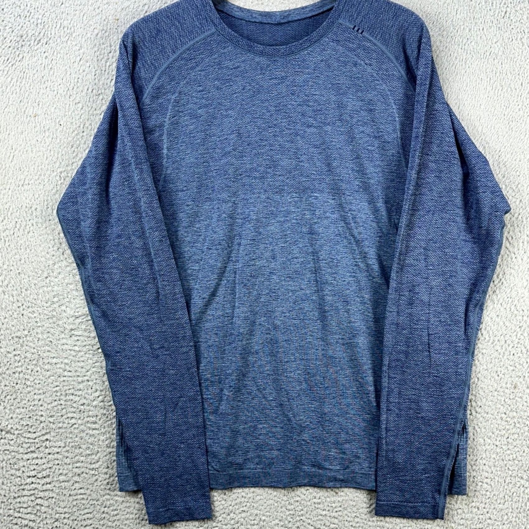 Lululemon Lululemon Metal Vent Tech Shirt Athletic Mens XL Blue Long Sleeve Logo Fox Sport Meltt Vent Tech Shirt Size US XL / EU 56 / 4 - 2 Thumbnail