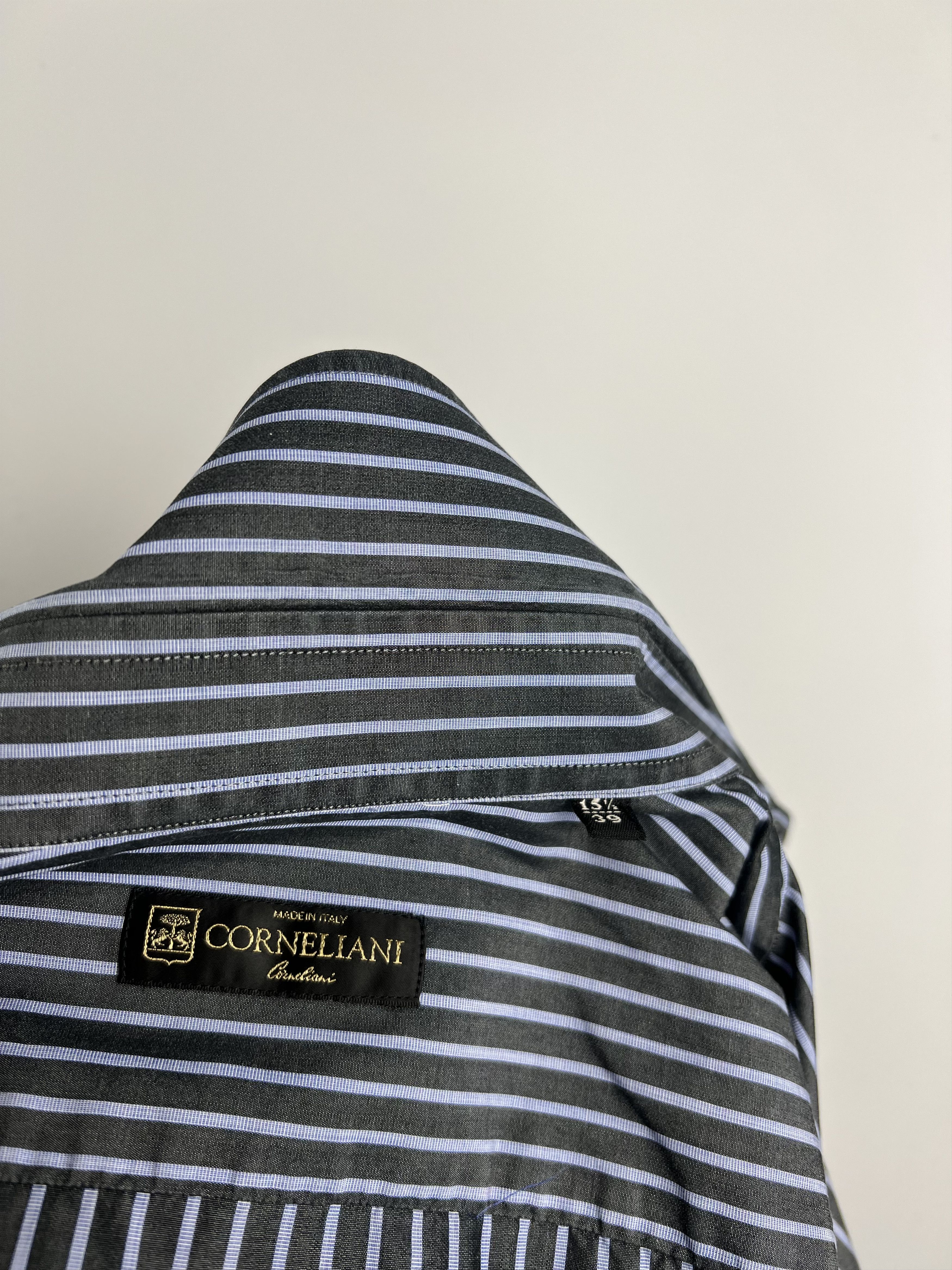 Corneliani Corneliani Men's Striped Button Up Shirt Size 15.5/39 Size US S / EU 44-46 / 1 - 5 Thumbnail