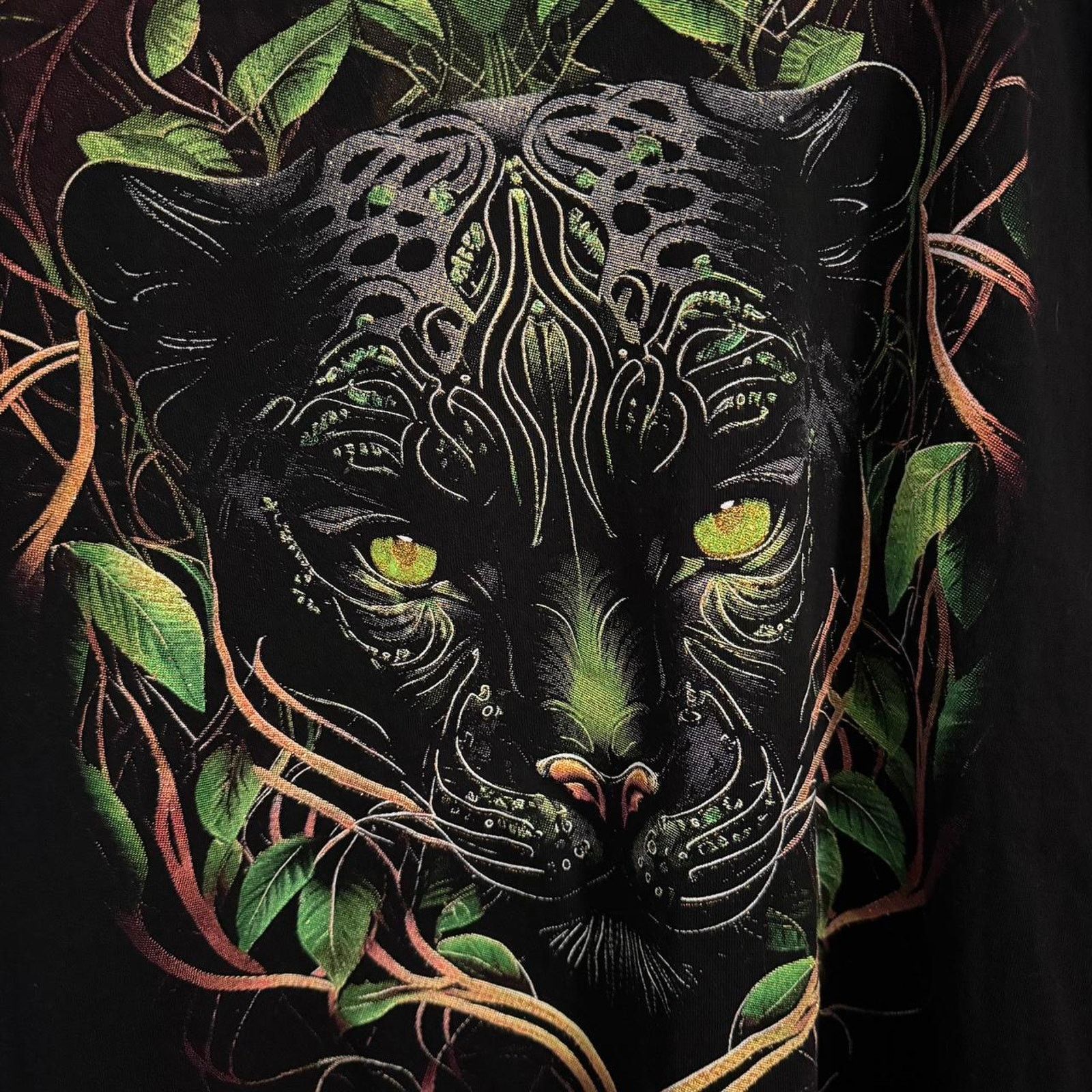 Other Y2K Double-Sided Magical Jaguar Panther Green Gold Grunge Size US M / EU 48-50 / 2 - 5 Thumbnail
