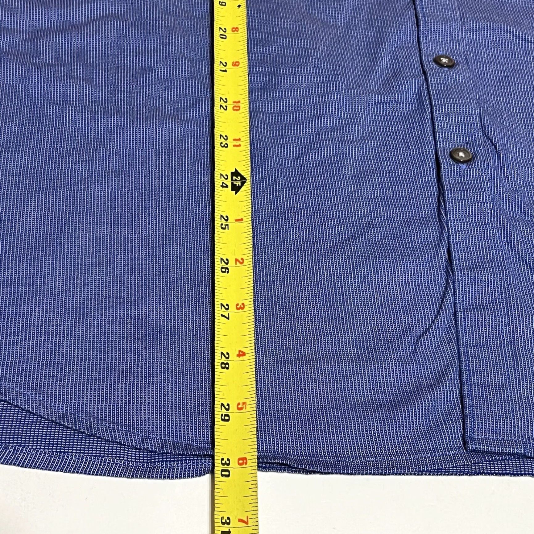 Marcs Marc Anthony Shirt Mens XXL Button-Up Blue Long Sleeve Stretch Slim Fit Collared Woven Cotton Blend Size US XXL / EU 58 / 5 - 5 Thumbnail