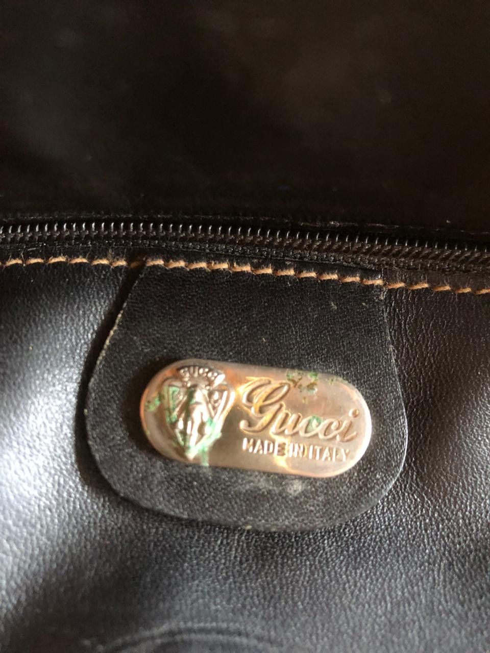 Gucci Gucci Vintage GG Flap Crossbody Bag – Black Leather Trim Size ONE SIZE - 7 Thumbnail