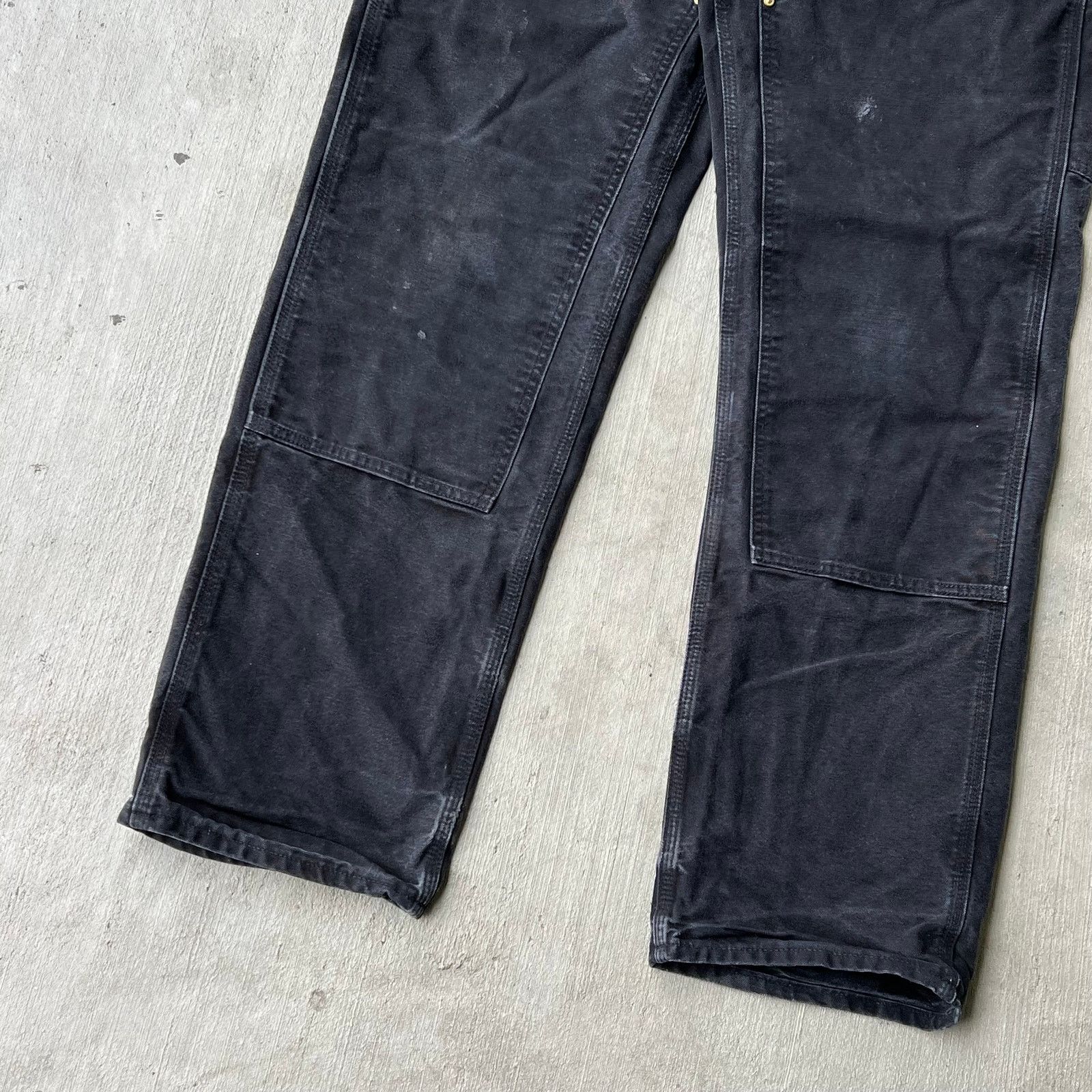 Carhartt × Vintage Carhartt black double knee work wear carpenter pants Size US 33 - 3 Thumbnail