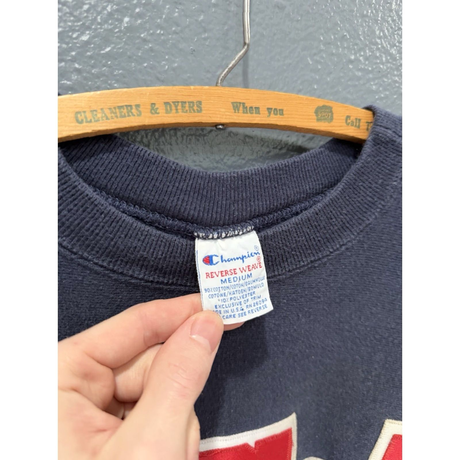 Champion VINTAGE Champion Reverse Weave Sweatshirt Blue 90s Pullover Reversible M Mens Size Medium Size US M / EU 48-50 / 2 - 2 Thumbnail