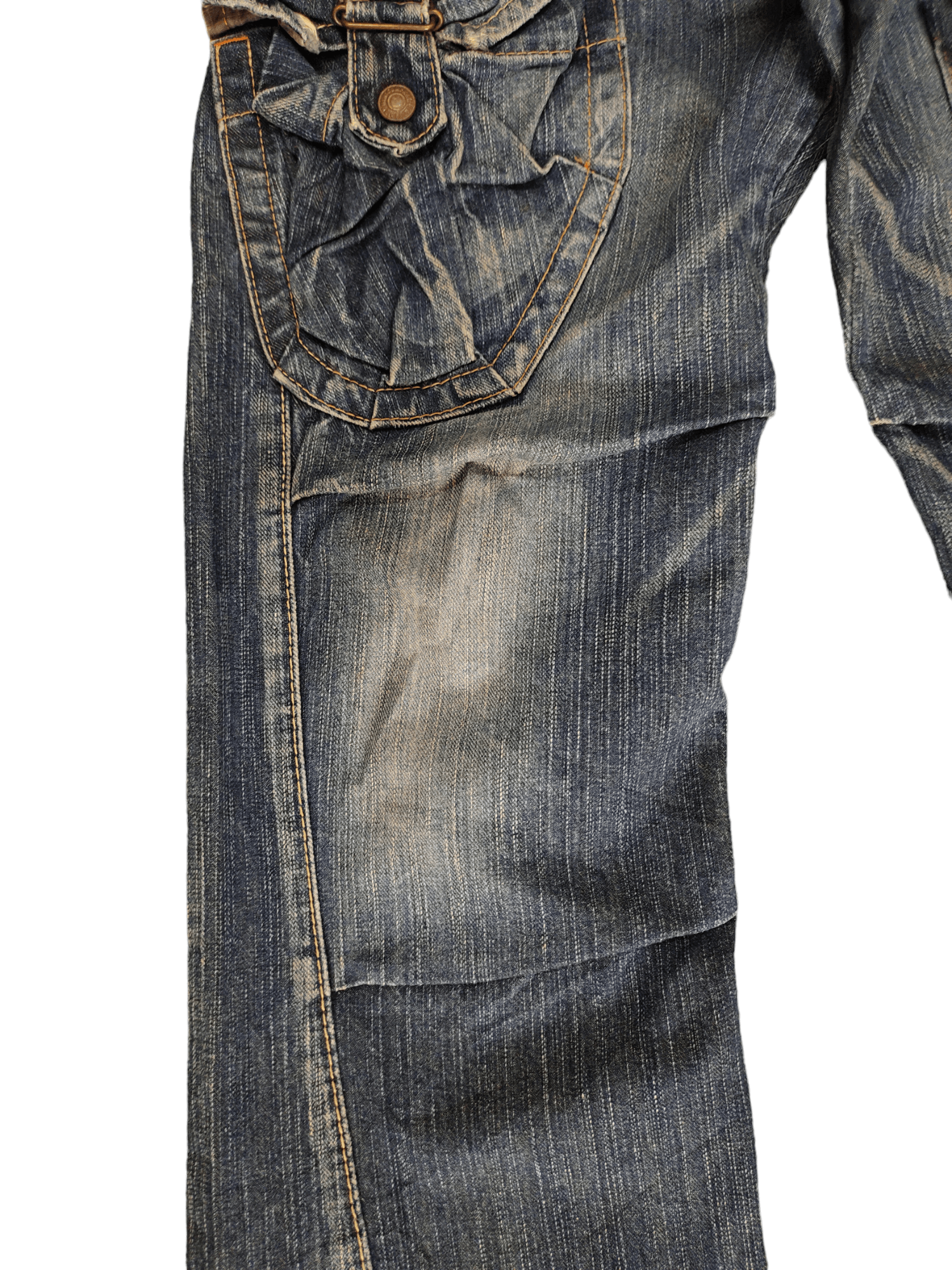 Edwin Flare Jeans Edwin 505 Multi Cargo Pocket Denim Boot Cut Size US 31 - 7 Thumbnail