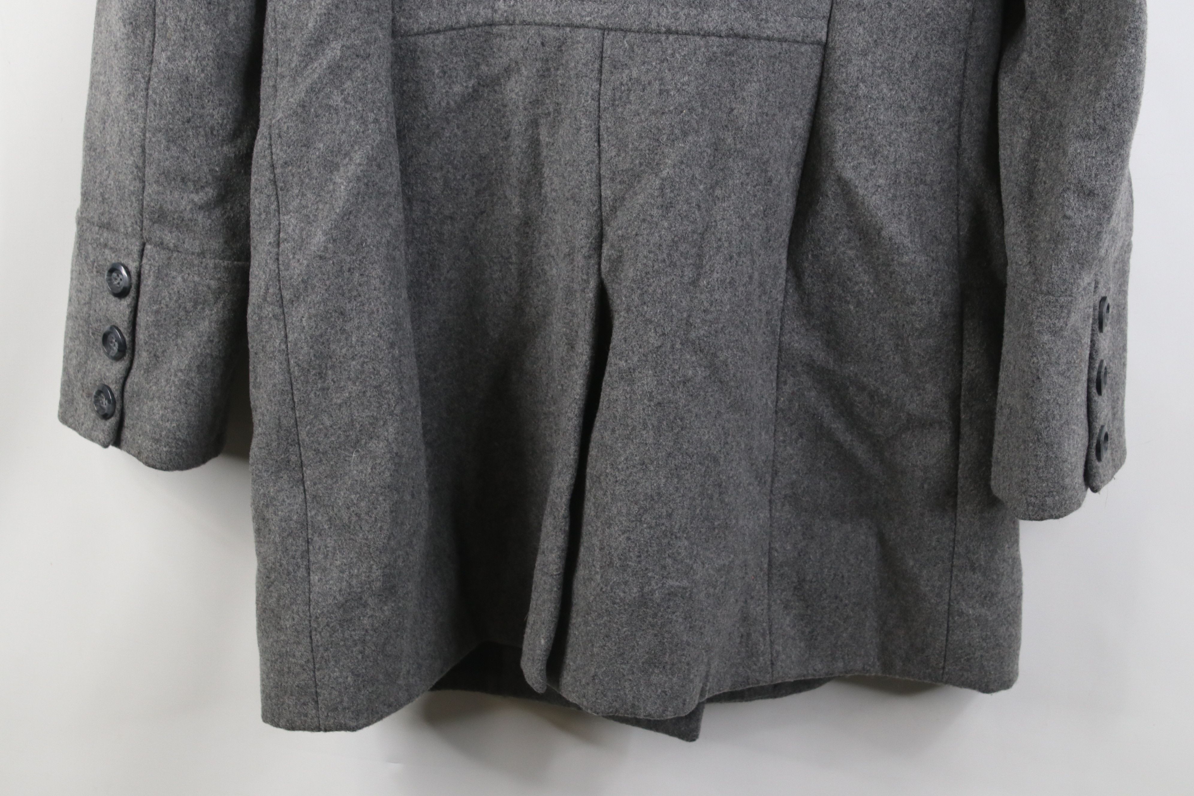 Express Vintage Y2K Express Wool Blend Double Breasted Coat Jacket Size M / US 6-8 / IT 42-44 - 13 Thumbnail