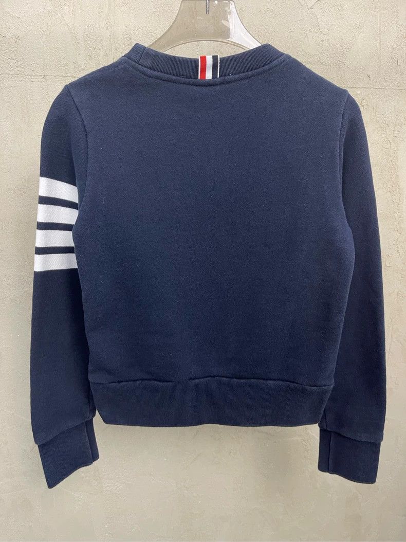 Thom Browne Thom browne Size 38 Dark blue four-striped round-neck sweat Size US XS / EU 42 / 0 - 4 Thumbnail