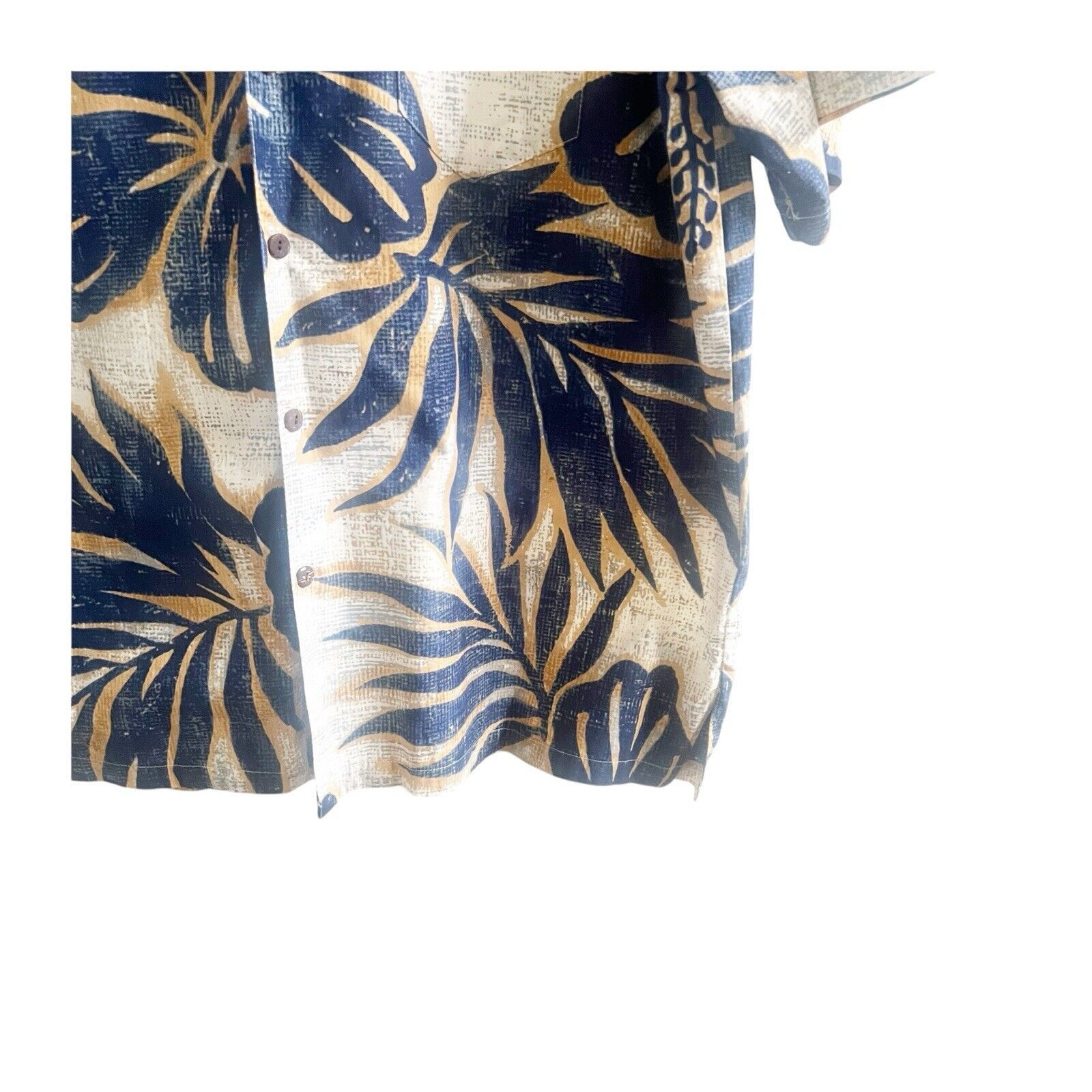 Hilo Hattie Hilo Hattie Men’s Hawaiian Shirt Size XL Tan Blue Cotton Size US XL / EU 56 / 4 - 7 Thumbnail