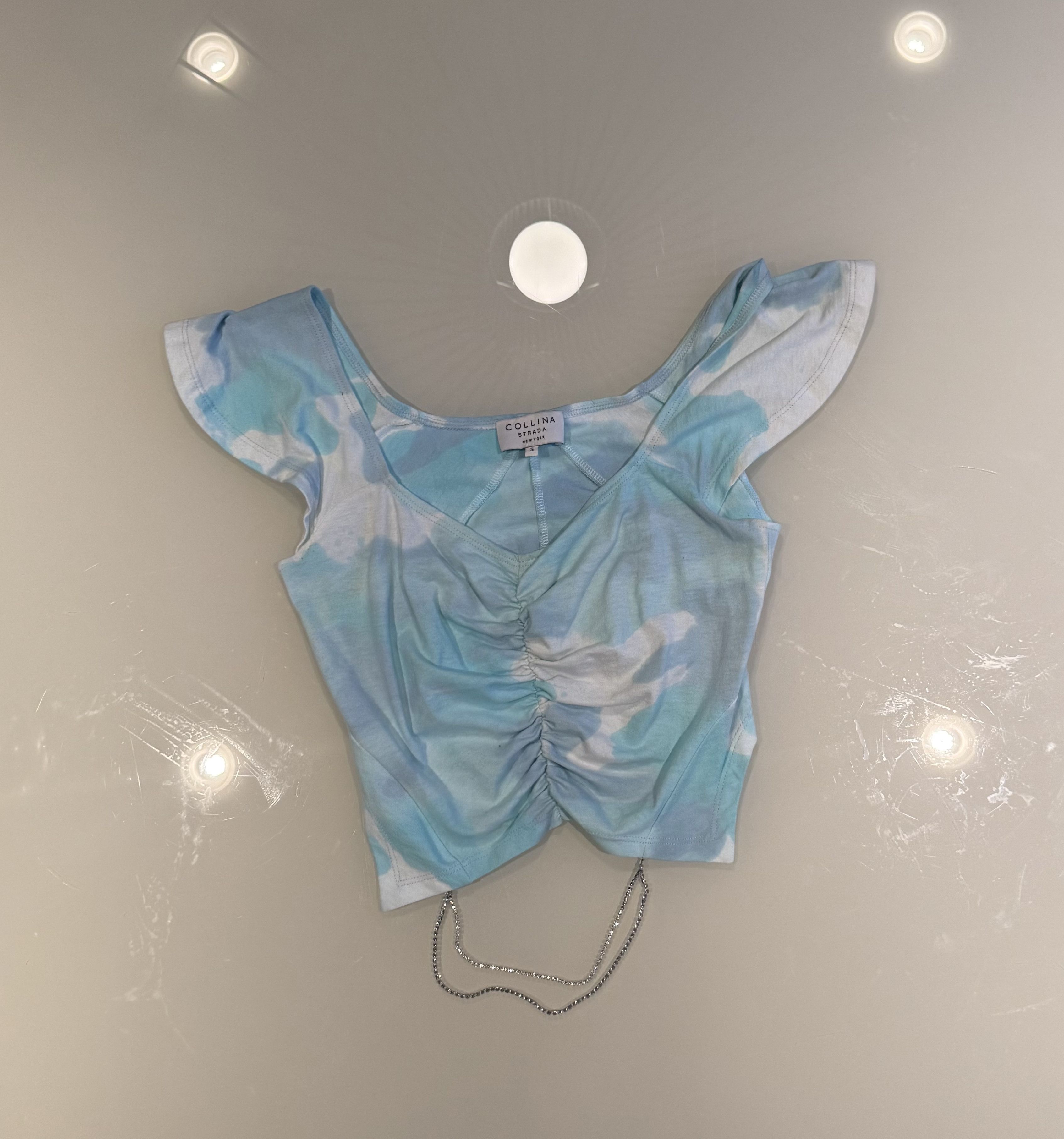 Collina Strada Collina Strada Reconstructed Crystal Crop Top Size S / US 4 / IT 40 - 2 Thumbnail