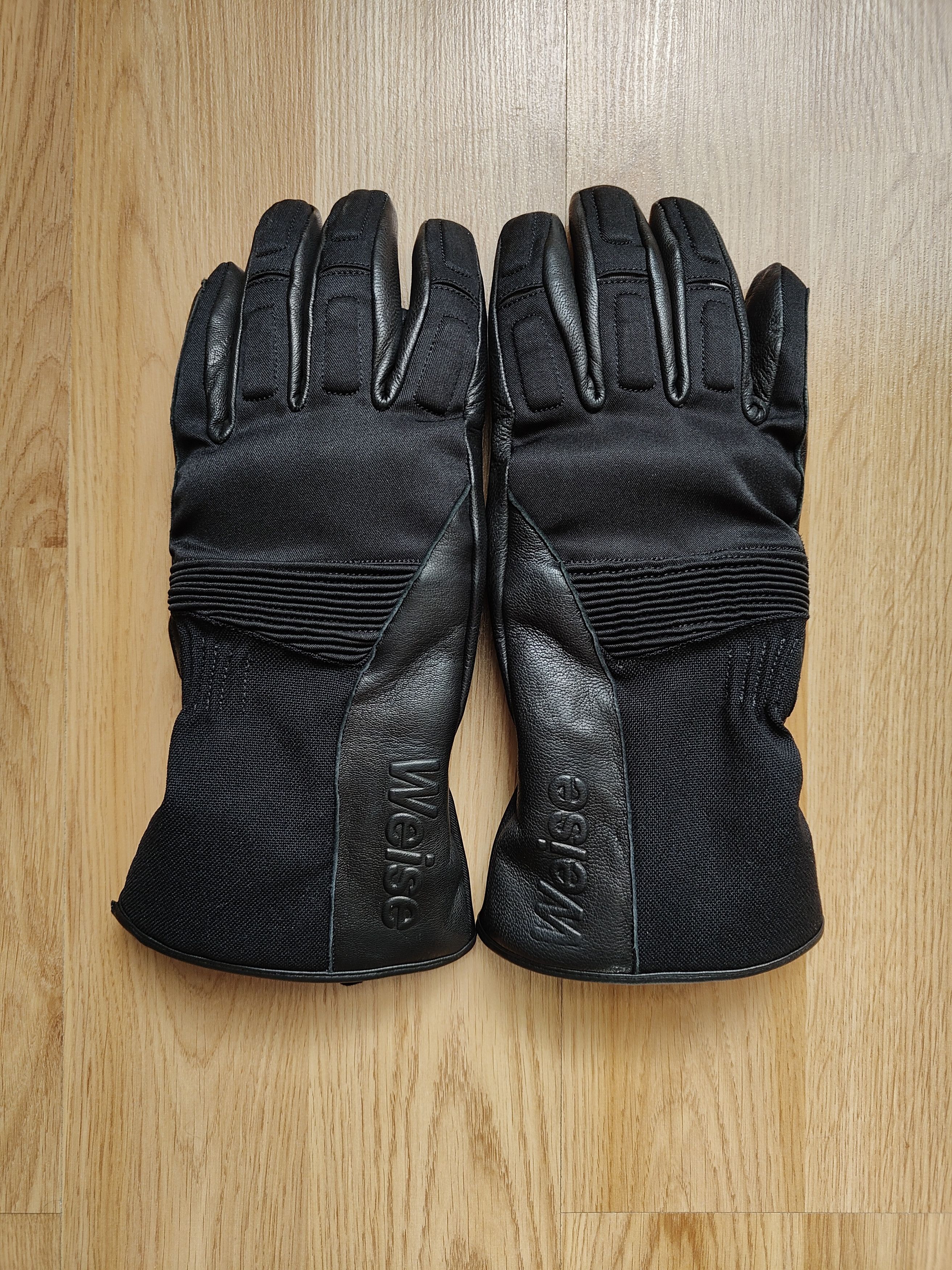 Genuine Leather Weise Men's Leather Gloves Winter Outdoor Moto Racing Gloves Size ONE SIZE - 4 Thumbnail