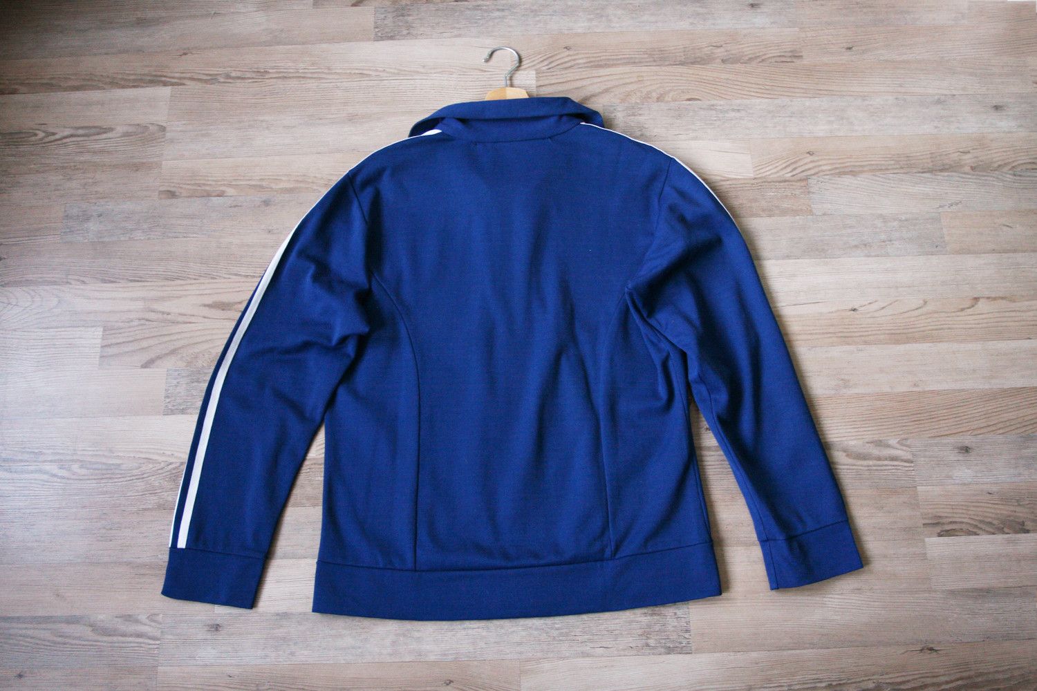 Adidas Vintage 1970s Adidas Blue Track Jacket Top M Size US M / EU 48-50 / 2 - 6 Thumbnail