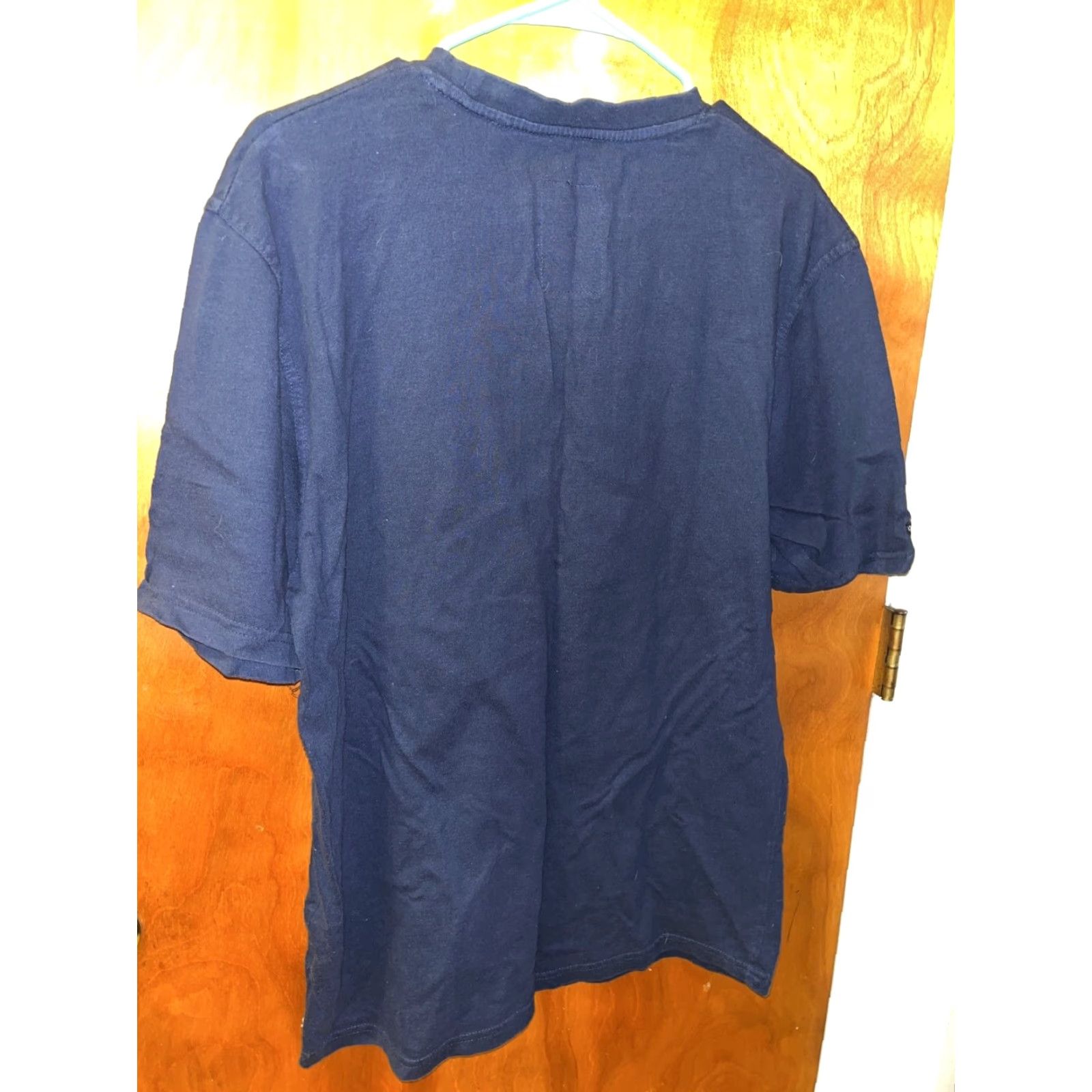 Vintage Play Cloths Mens XL T-Shirt Navy Blue Paisley Logo Graphic Print Crew Neck Jersey Short Sleeve Men Fall Summer Spring Winter Size US XL / EU 56 / 4 - 5 Thumbnail