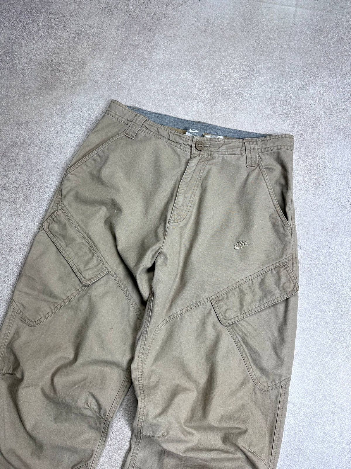Nike Vintage 90s Nike Cargo Crazy Denim Pants 34 Size US 34 / EU 50 - 2 Thumbnail