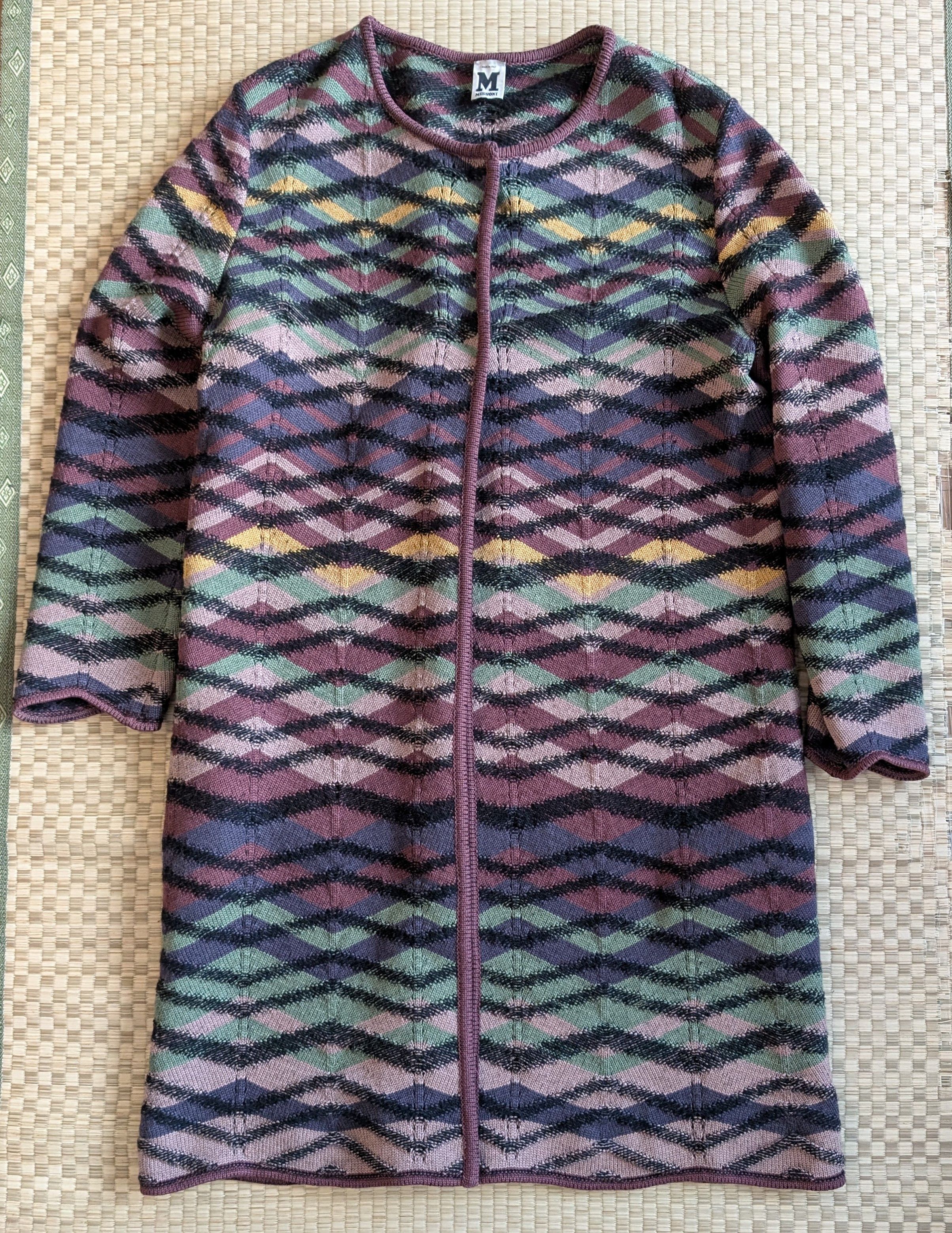 Missoni Missoni 100% Merino Wool Multicolor Cardigan Made in Italy Size XL / US 12-14 / IT 48-50 - 1 Thumbnail
