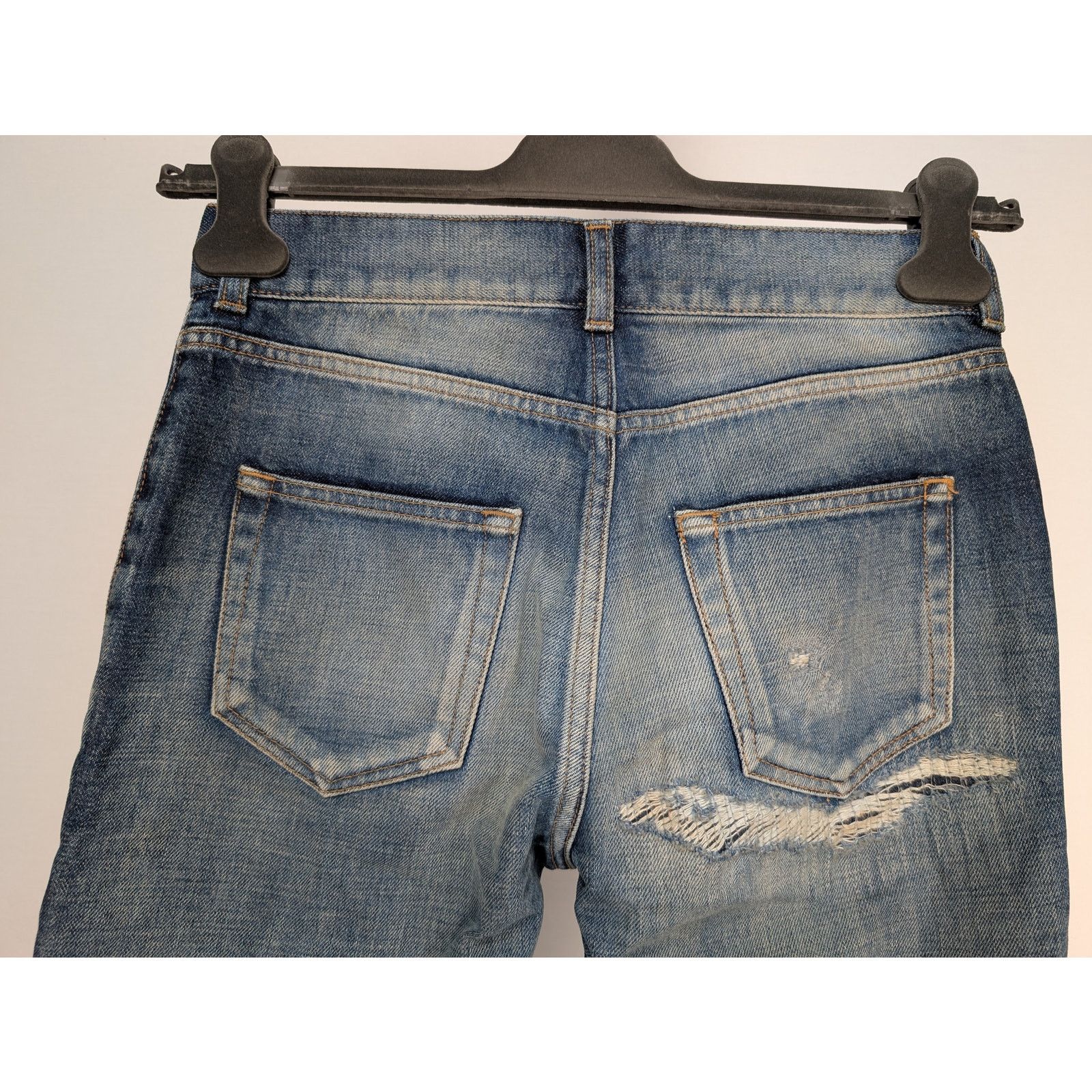 Saint Laurent Paris o1rshd1 Denim Jeans in Blue Size US 27 - 13 Thumbnail
