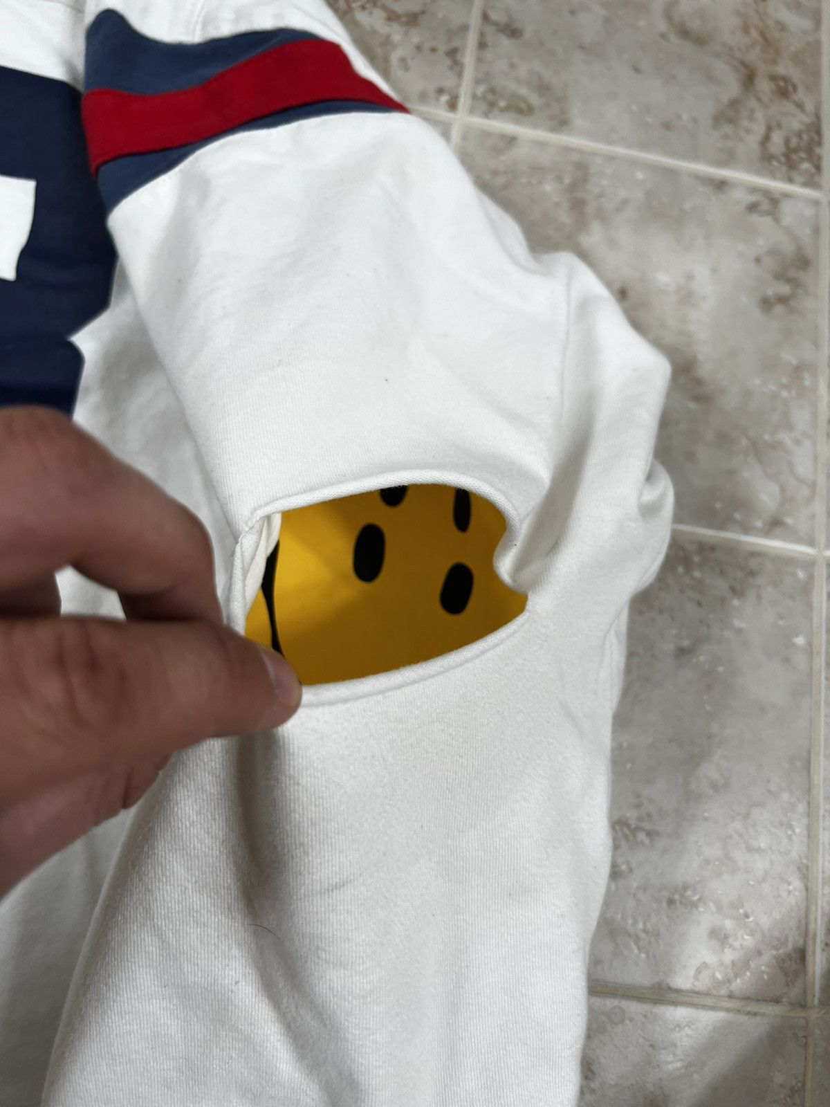Kapital Kapital 88 Ripped Elbow Smiley Face Long Sleeve Jersey Size US M / EU 48-50 / 2 - 5 Thumbnail
