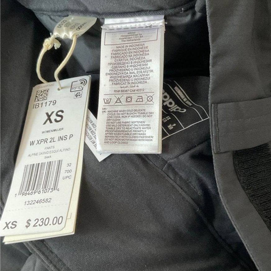Adidas Adidas Terrex Xperior 2L Insulated Black Pants Women's Sz XS Size 26" / US 2 / IT 38 - 12 Thumbnail