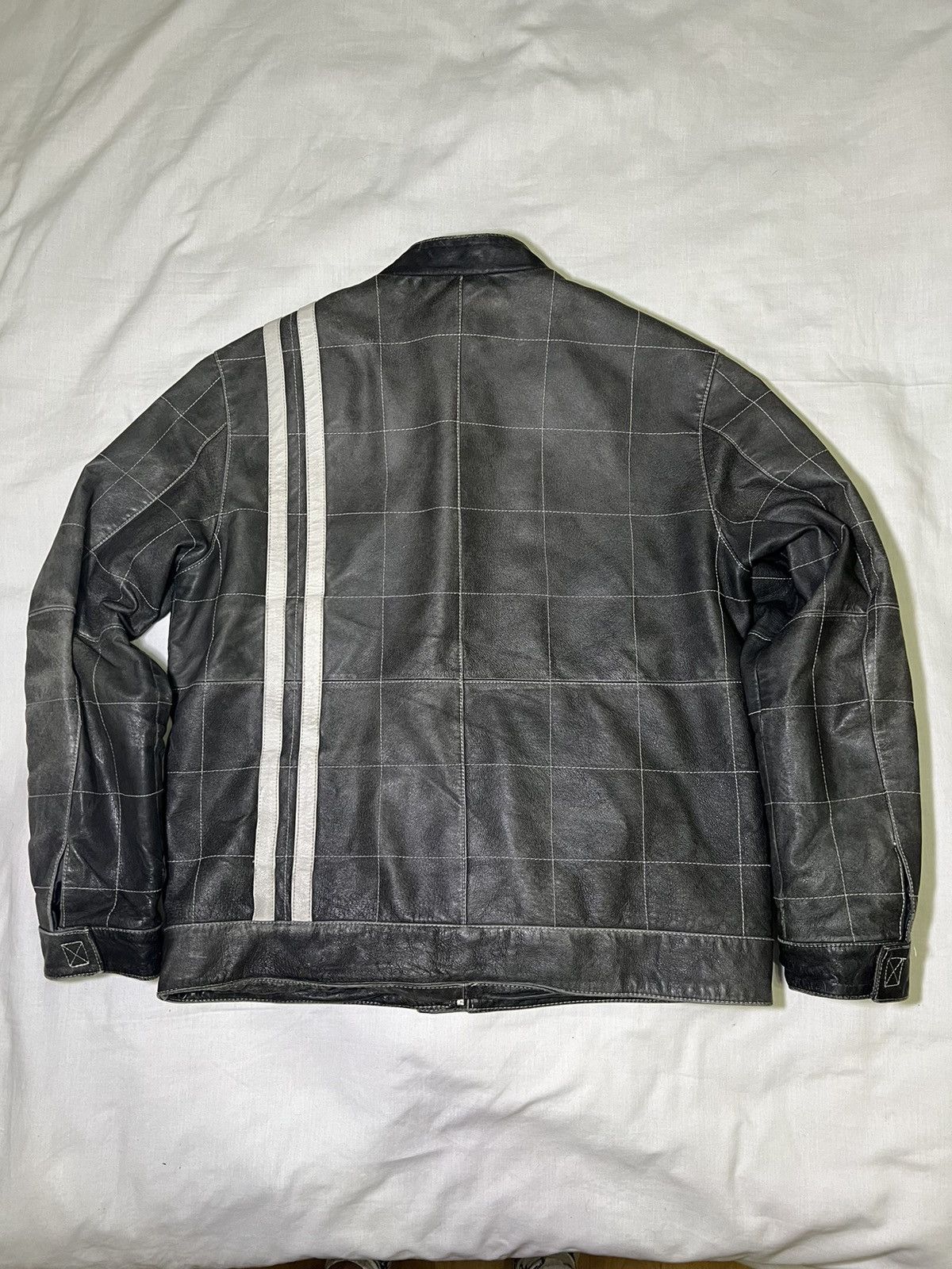 Angelo Litrico Y2K Moto Racing Leather Vintage Jacket Angelo Litrico Size US M / EU 48-50 / 2 - 23 Thumbnail