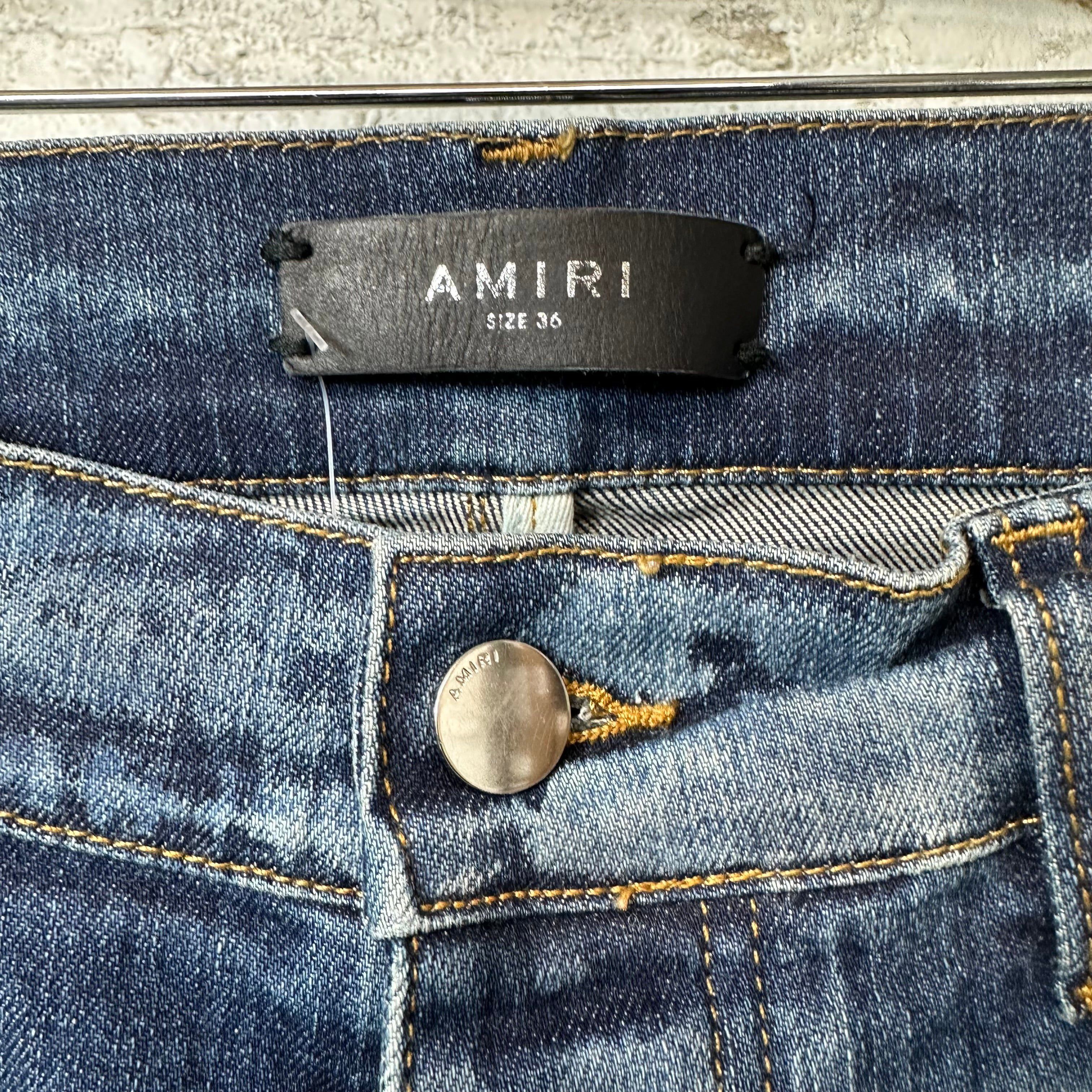 Amiri Amiri Plain Dark Blue Denim Jeans Sz 36 Size US 36 / EU 52 - 3 Thumbnail