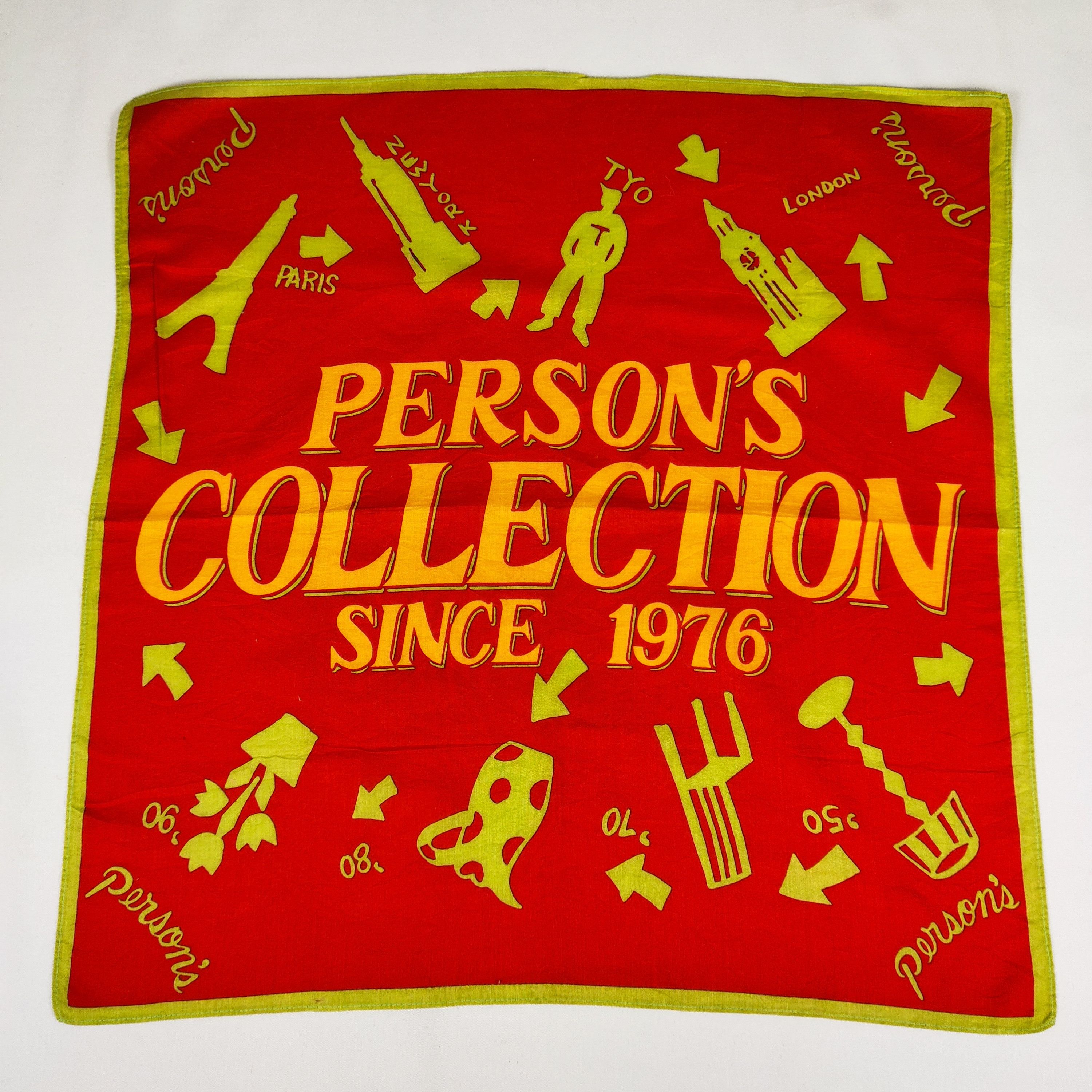 PERSON'S × Vintage Person's Handkerchief / Neckerchief / Bandana FZ560 Size ONE SIZE - 3 Thumbnail