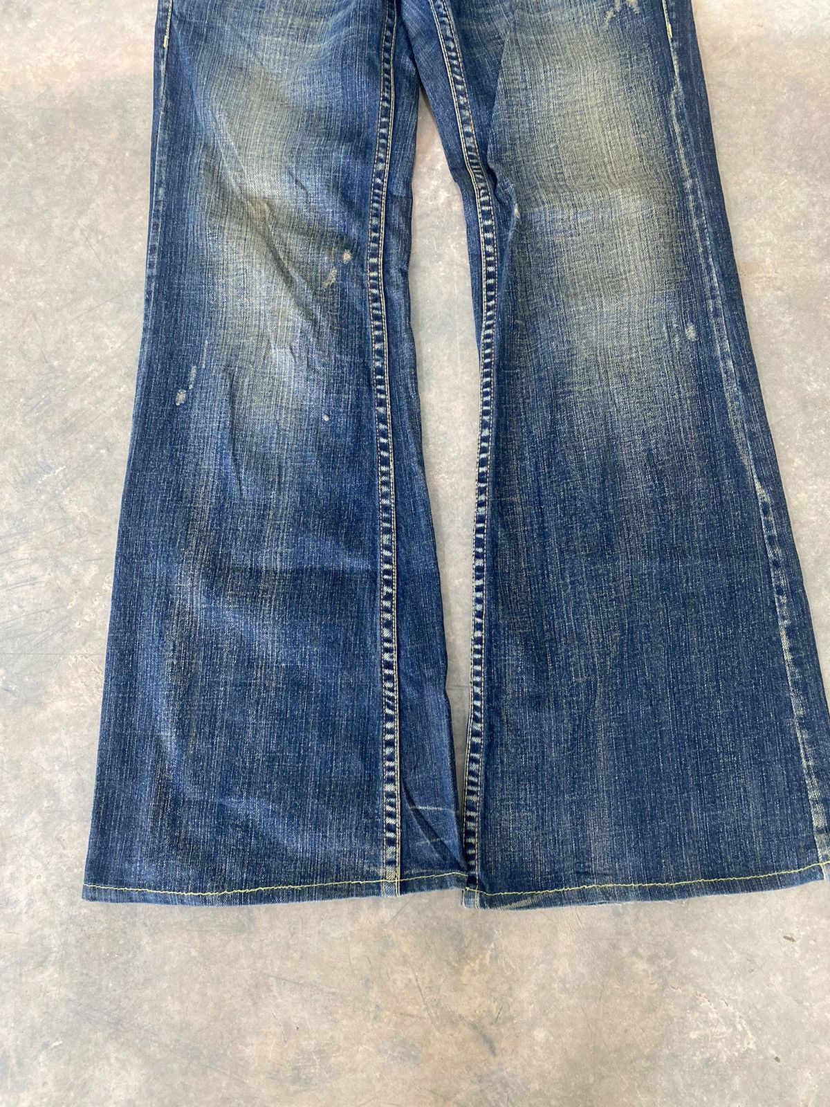 Hysteric Glamour Flare ☠️ Drive Jeans Mud Wash Punk Grunge Lgb Size US 30 / EU 46 - 3 Thumbnail