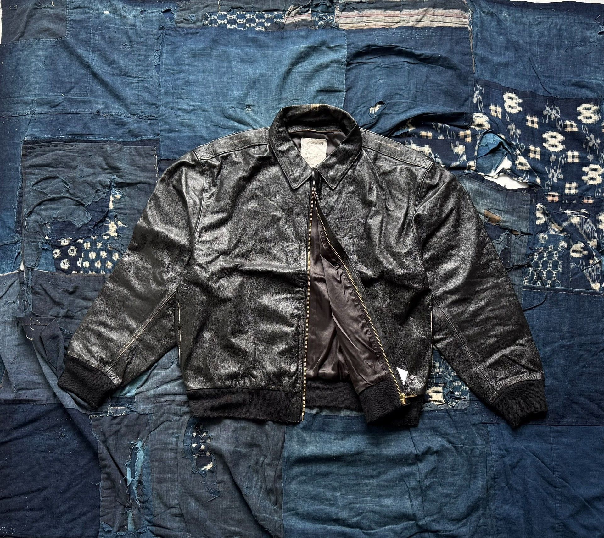 Madness MADNESS Leather A2 Aviator Jacket Size US XL / EU 56 / 4 - 2 Thumbnail
