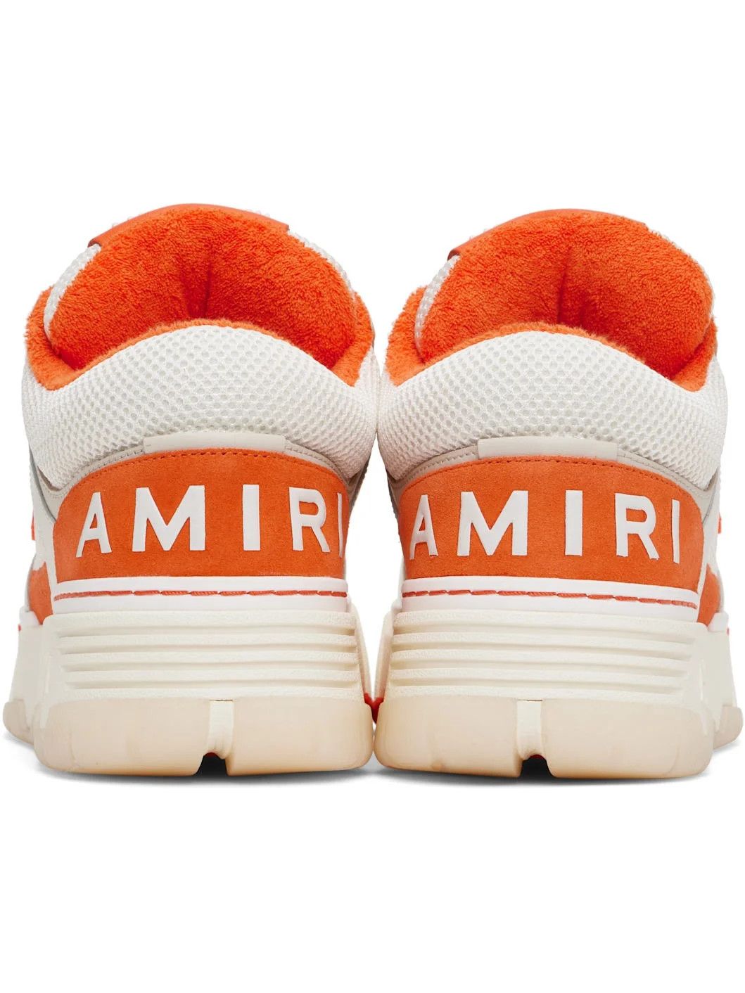 Amiri o1orln0426 MA-1 Sneakers in White/Orange Size US 12 / EU 45 - 2 Thumbnail
