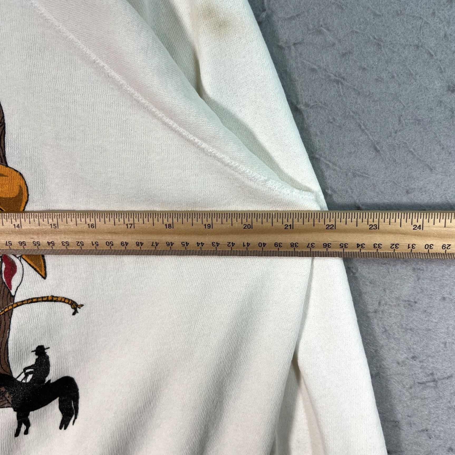 Vintage VINTAGE Pannill Cowboy Sweater Shirt Adult XL White Cotton Blend 1985 Barndance Men Size US XL / EU 56 / 4 - 3 Thumbnail