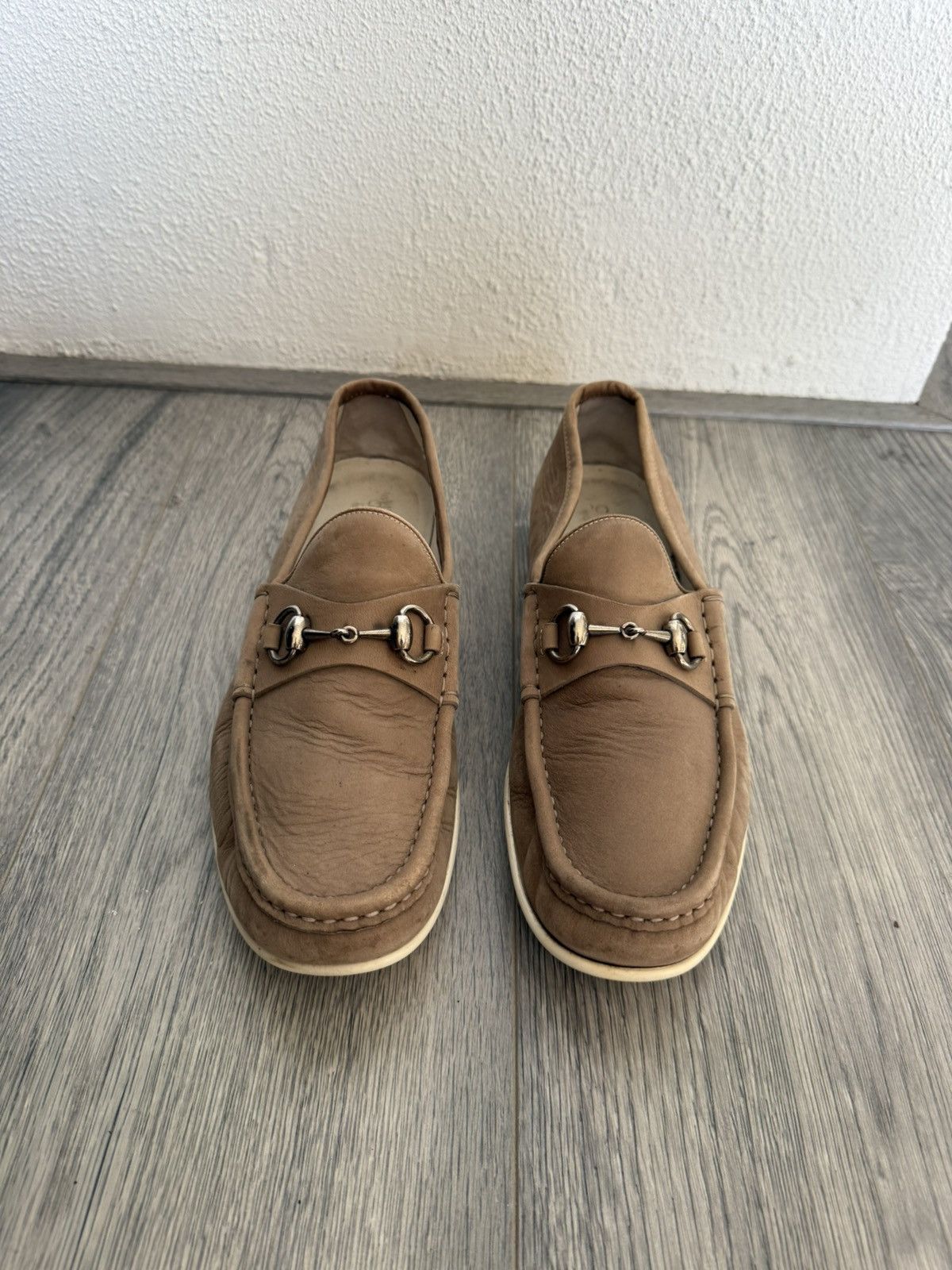Gucci Gucci Horsebit Loafers in Beige Leather – Size 9.5 Size US 9.5 / EU 42-43 - 3 Thumbnail