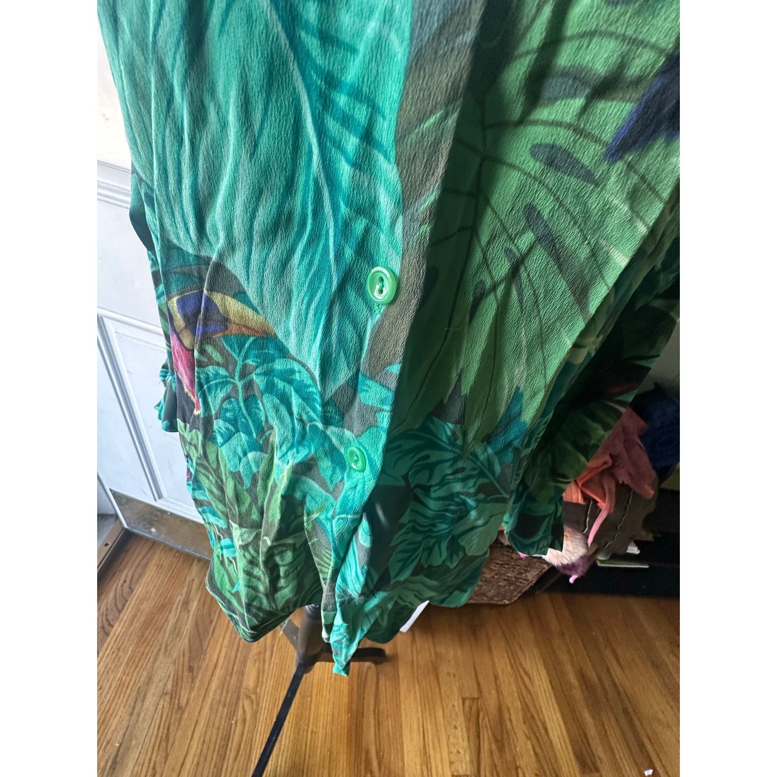 Ellen Tracy Linda Allard Ellen Tracy Tropical Button-Down Shirt Toucan Size S / US 4 / IT 40 - 3 Thumbnail