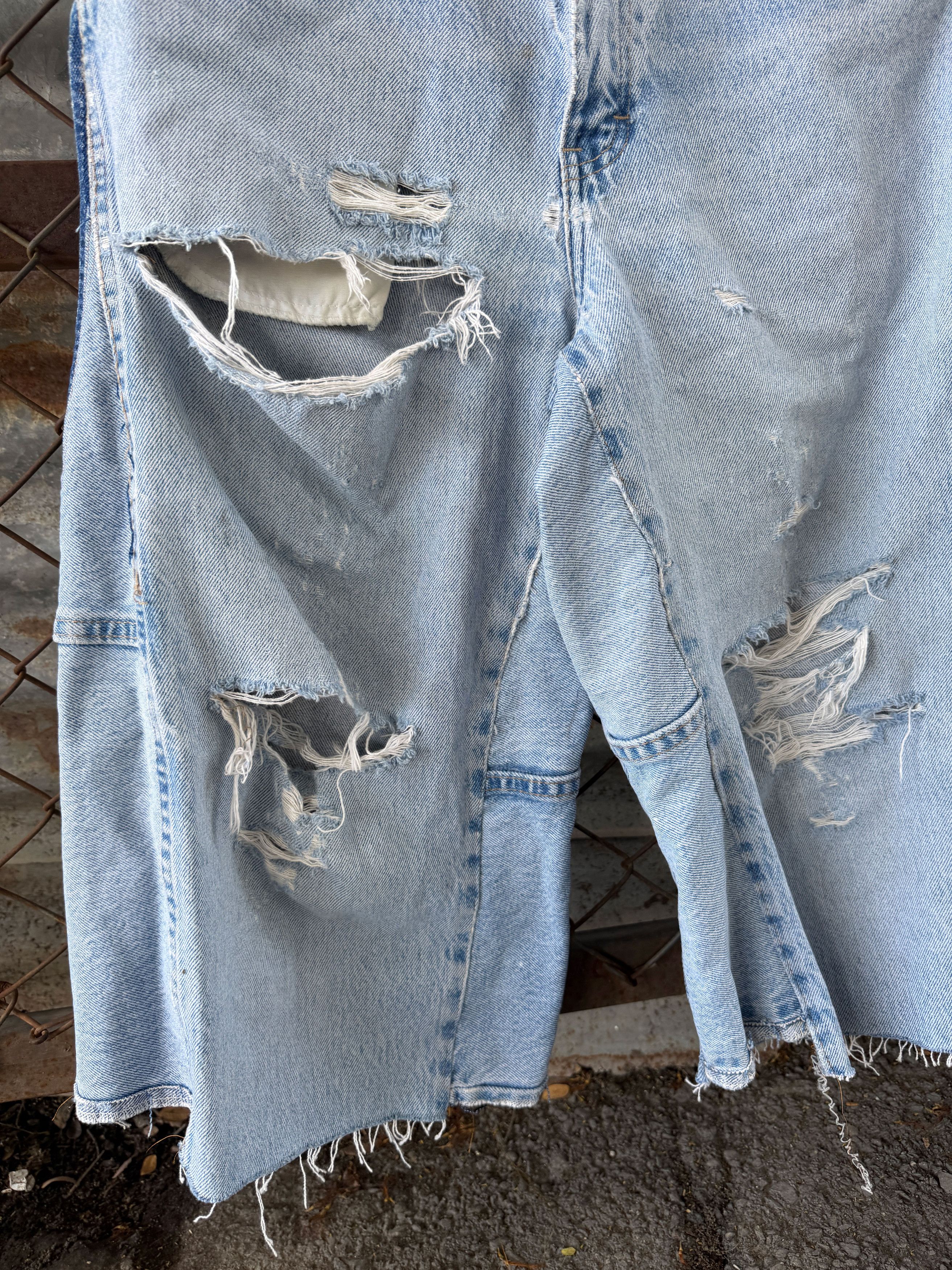 Dickies Vintage DICKIES Thrashed 3/4 Carpenter Size US 31 - 8 Thumbnail