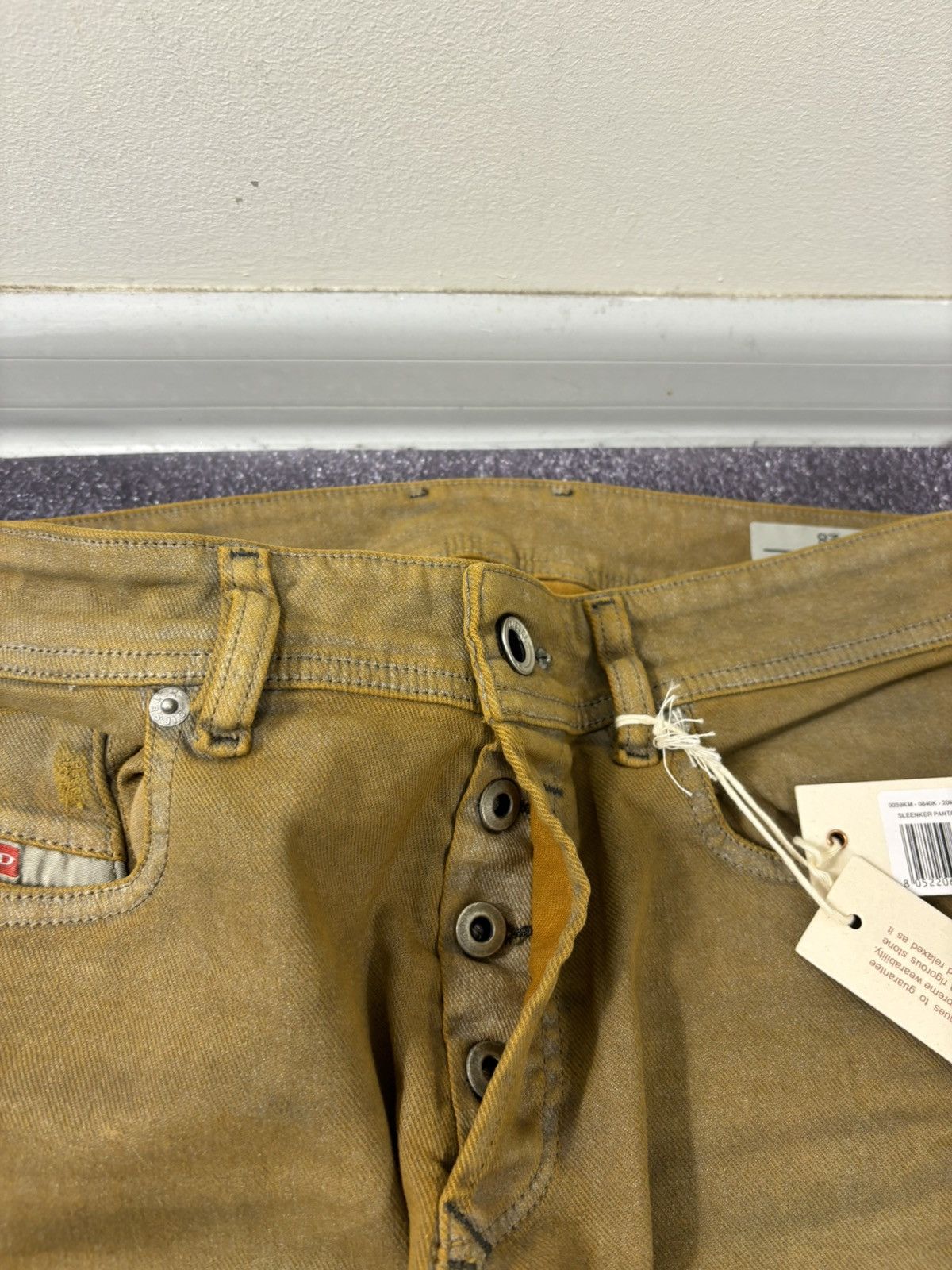 Diesel Diesel Sleenker Slim Skinny NWT Orange Gold Stretch Jeans Size US 28 / EU 44 - 11 Thumbnail