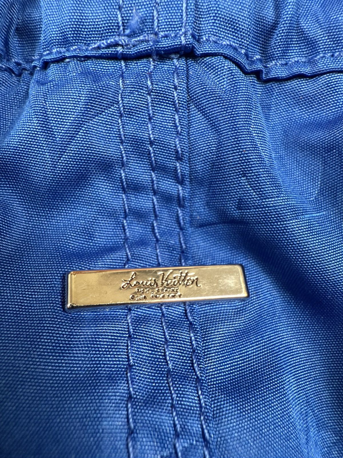 Louis Vuitton Louis Vuitton Blue Monogram Swim Trunks Size US 29 - 3 Thumbnail