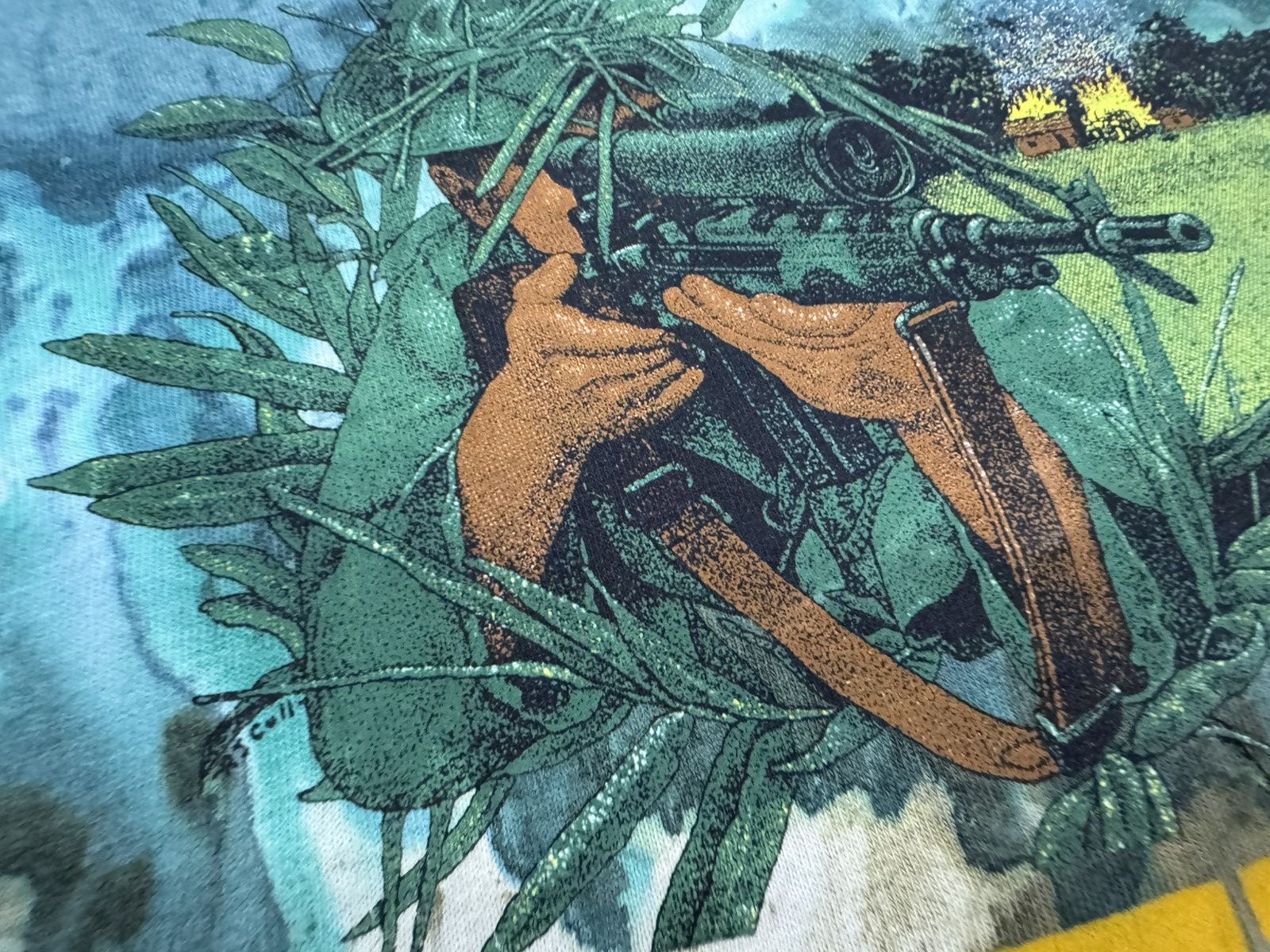 Vintage Vintage 90’s Vietnam Veteran Army Tee Size US XL / EU 56 / 4 - 5 Thumbnail