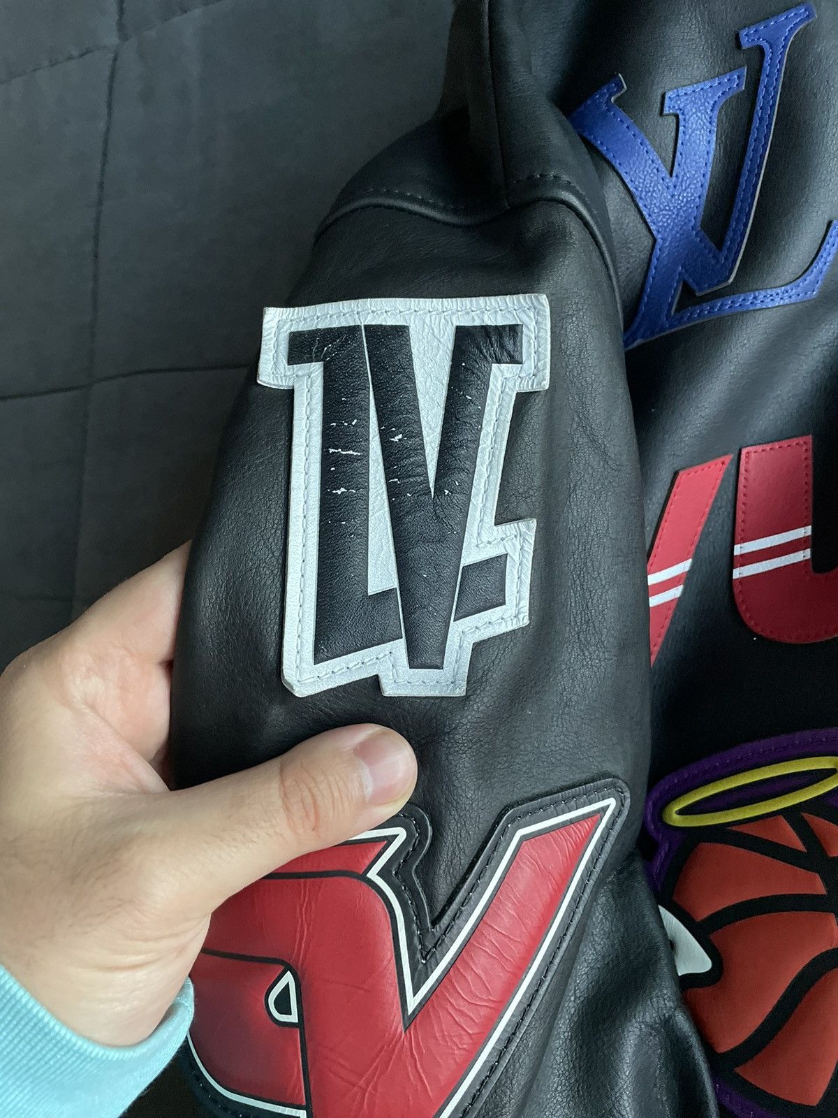 Louis Vuitton Louis Vuitton NBA Logo Leather Jacket Size US XL / EU 56 / 4 - 6 Thumbnail