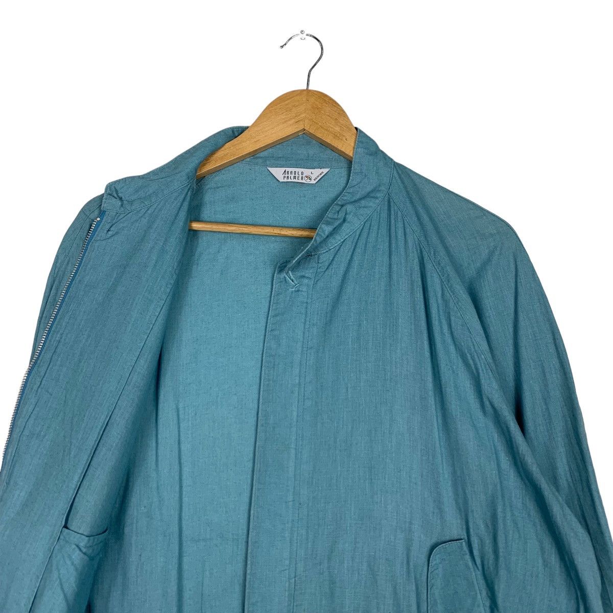 Japanese Brand ARNOLD PALMER Cotton Light Jacket Turquoise #0969-C43 Size US L / EU 52-54 / 3 - 10 Thumbnail