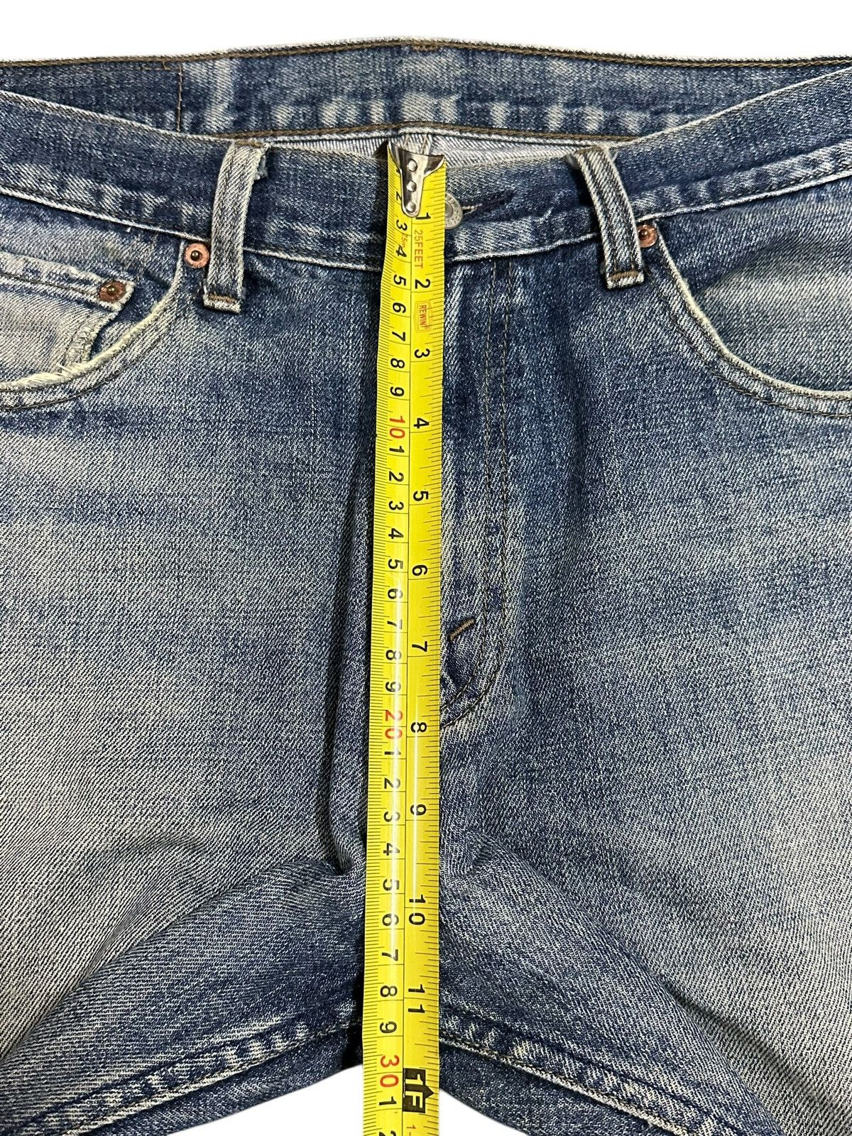 Levi's Vintage 90s Levis Blue Faded Wash Distress Style Loose Jeans Size US 32 / EU 48 - 16 Thumbnail